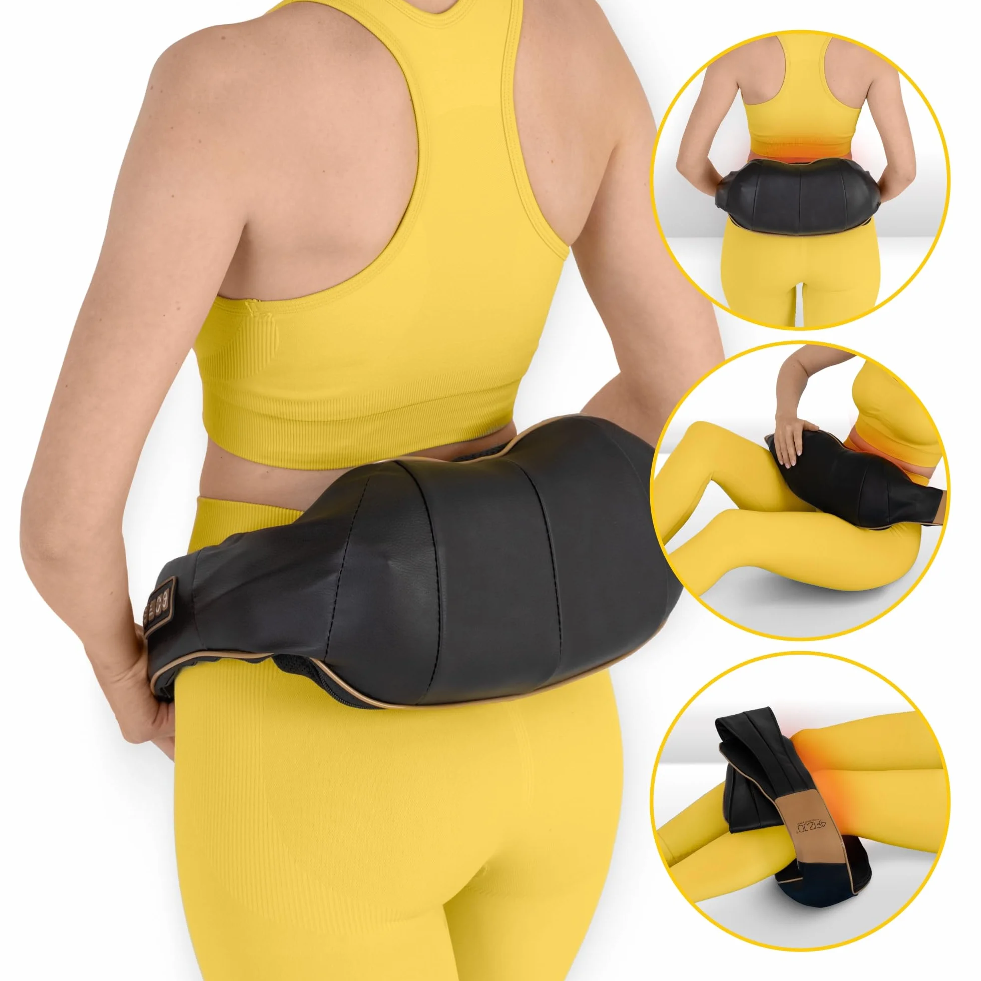 MASAŻER KARKU SHIATSU BEZPRZEWODOWY MASUJĄCY GRZEJĄCY SZYI PLECÓW ULTRA+