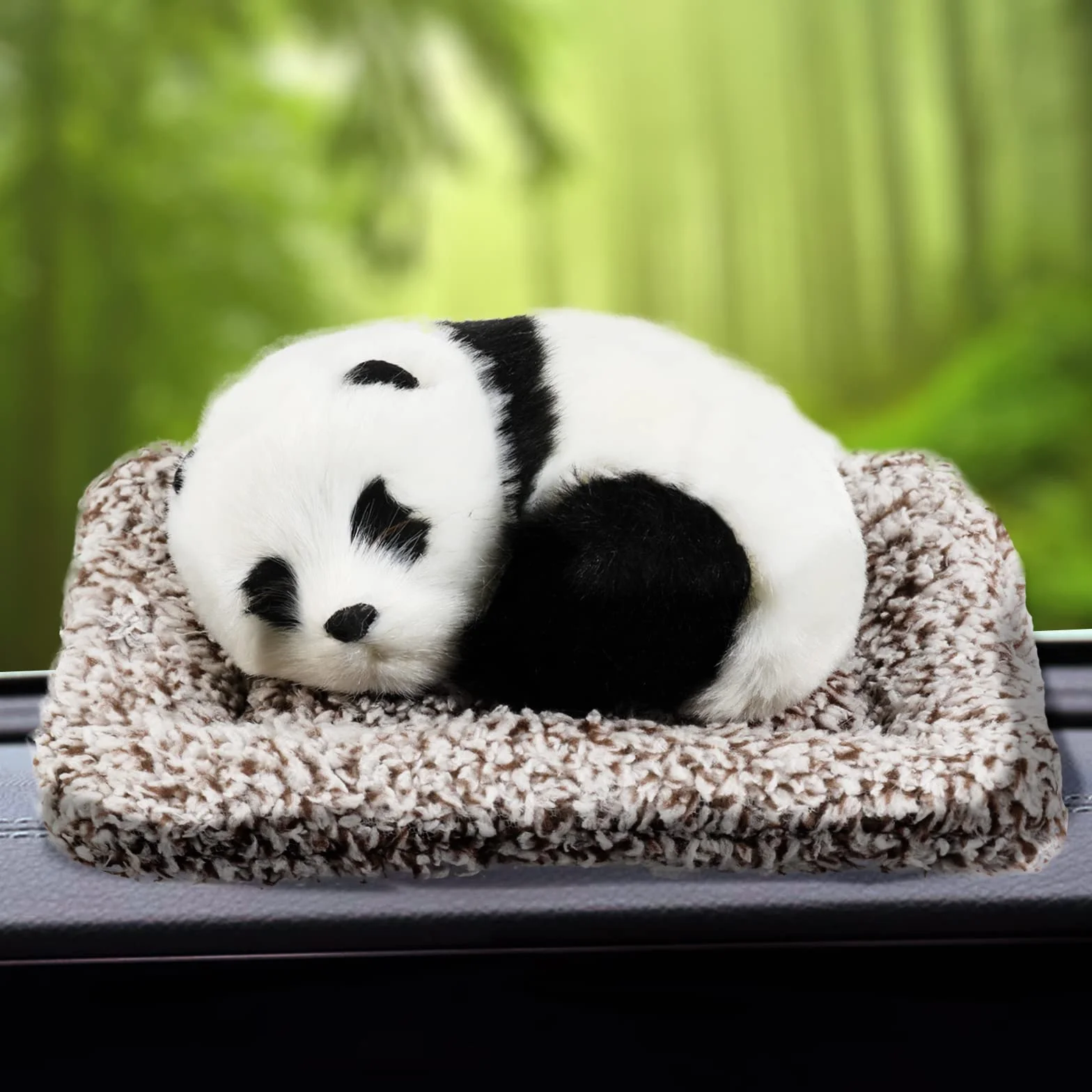 Naturalny węgiel bambusowy, śpiąca panda, worek do oczyszczania powietrza z węgla bambusowego, usuwa zapachy, naturalny worek do czyszczenia świeżego powietrza, do domu, samochodu, zwierząt domowych, łazienki, piwnicy, kolor szary