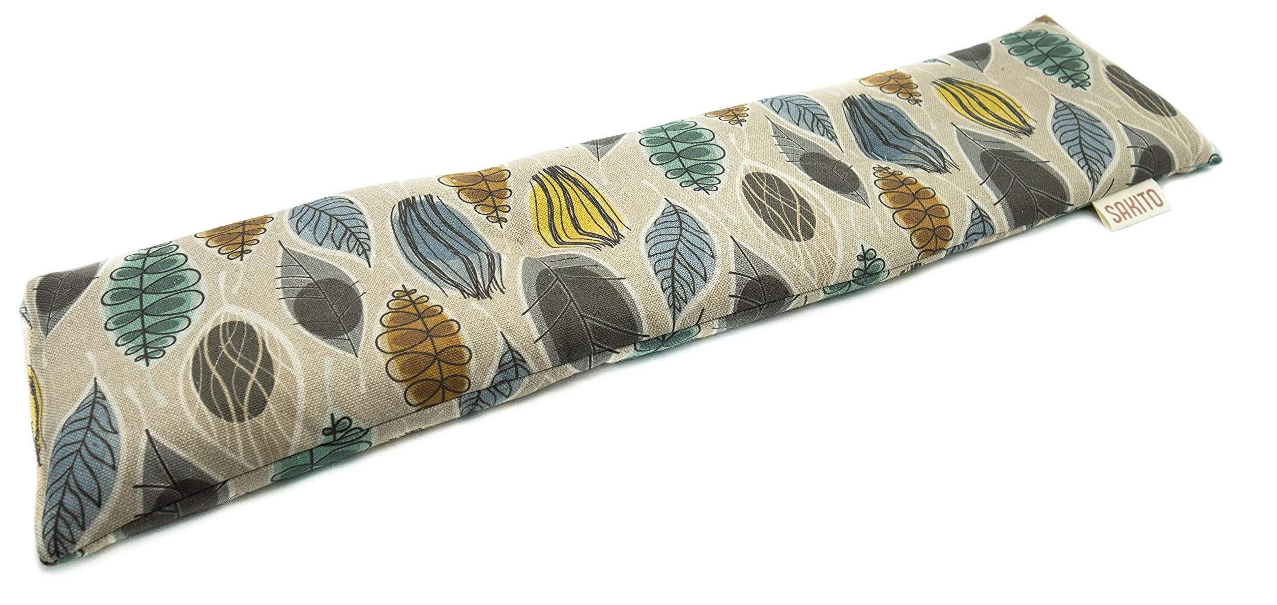 Podkładka Grzewcza Pod Nasiona Pszenicy - Poduszka Cieplna z Ziarnami do Mikrofalówki - Poduszka Grzewcza pod Kark (55x12 cm) Nadzienie z Nasion Pszenicy i Lawendy