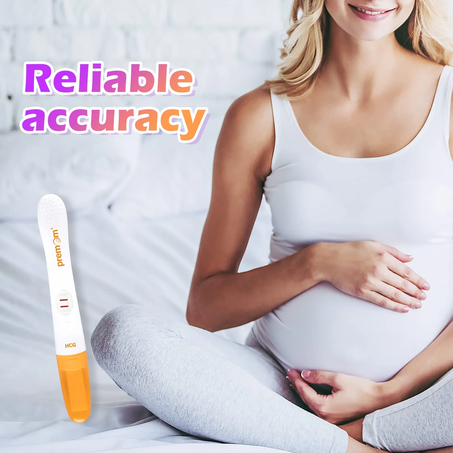 Premom Test Ciążowy 10 IU/L Szybki z Aplikacją