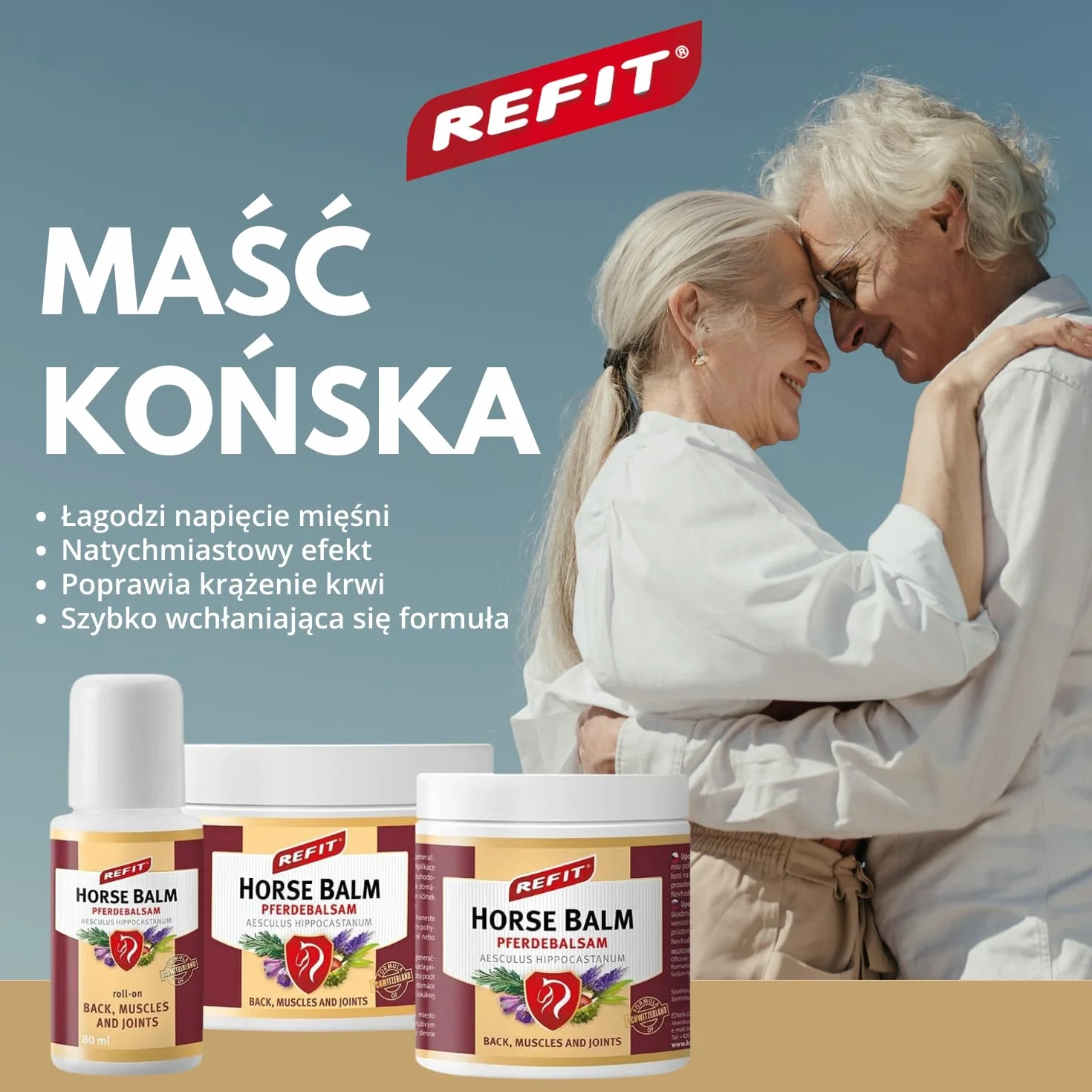 Refit Maść Końska XXL 500 ml Przeciwbólowa na Plecy Mięśnie Stawy