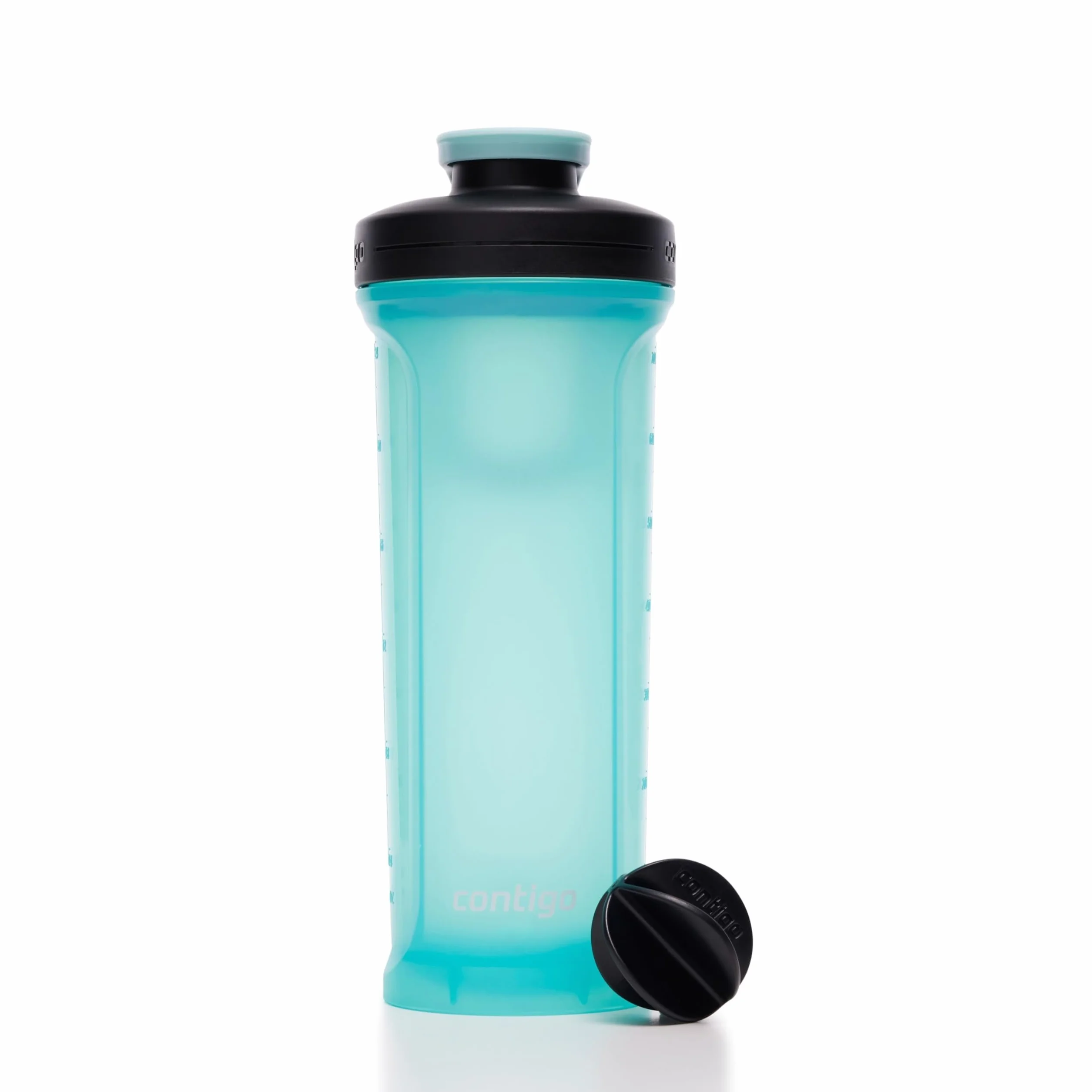 Contigo Shake & Go 2.0 Butelka z wytrząsaczem proteinowym, z kulką mieszającą, duży blender bez BPA, idealna do pudru proteinowego, koktajli odżywczych lub smoothie, szczelna butelka sportowa shake,