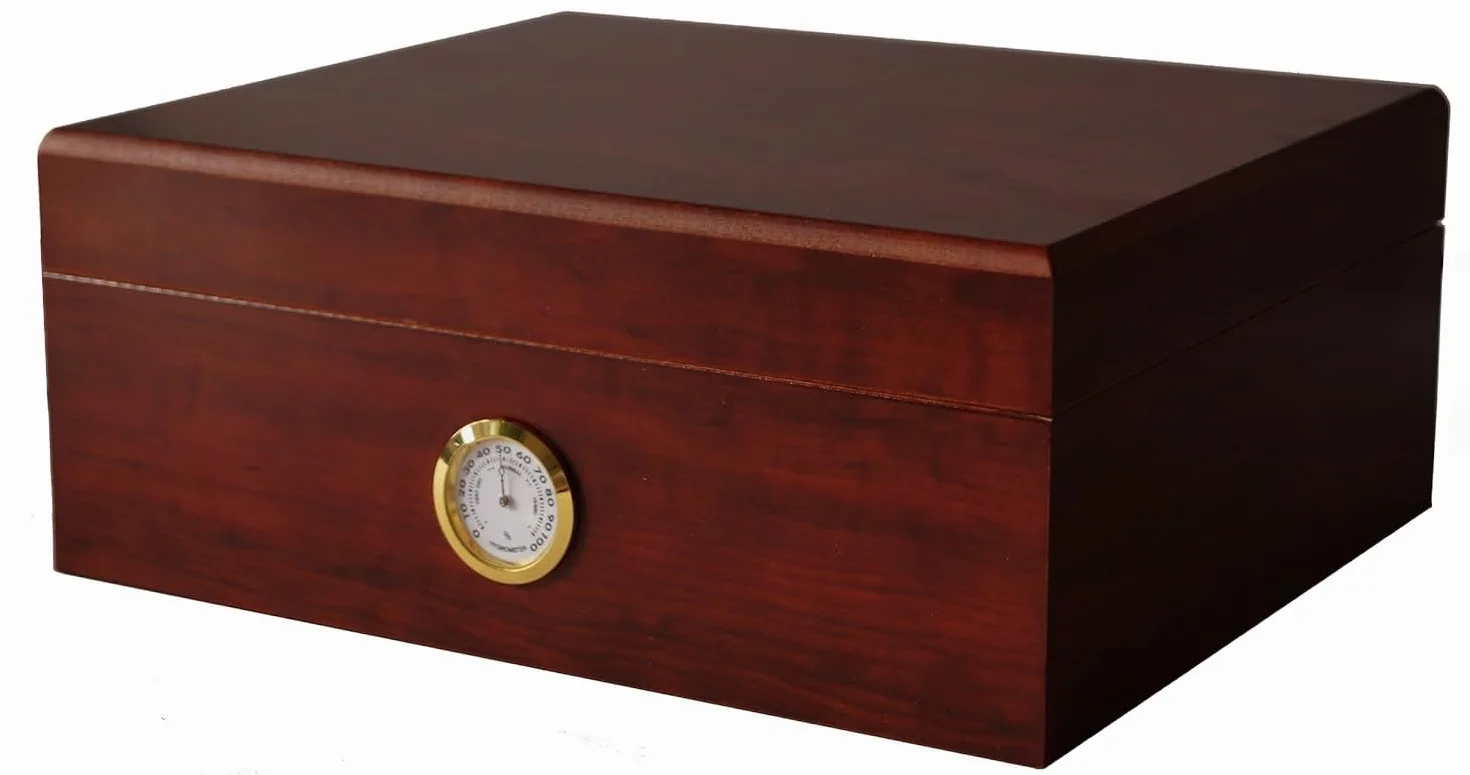 GERMANUS Classicus II Humidor na Cygara z Higrometrem i Nawilżaczem Brązowy