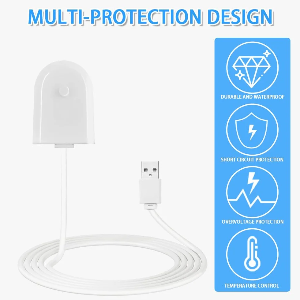 Ładowarka USB do szczoteczki do zębów kompatybilna z Philips Sonicare HX3000 HX6000 HX8000 HX9000 Series indukcyjna elektryczna szczoteczka do zębów, wodoodporny kabel zasilający USB