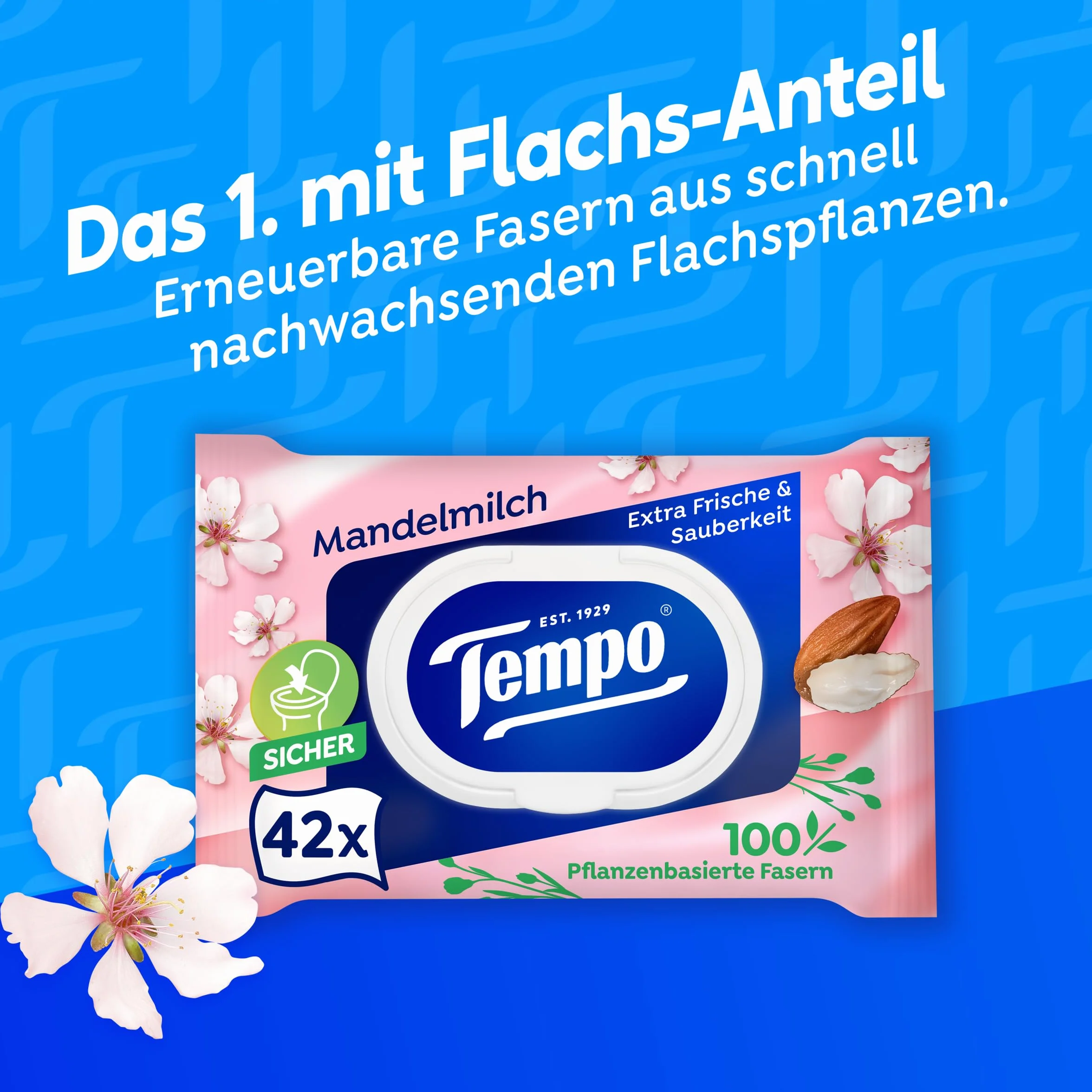 Tempo Papier toaletowy mleko migdałowe pantenol 16 sztuk