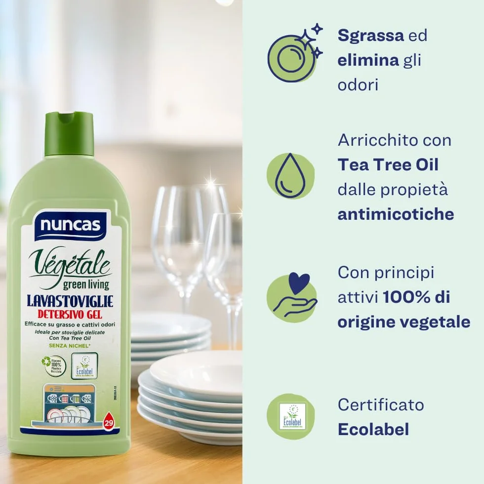 Nuncas Żel do mycia w zmywarce do naczyń, 500 ml