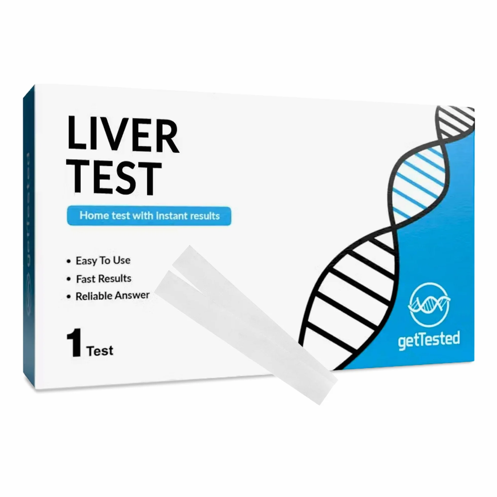 GetTested zestaw do badania zdrowia wątroby – test moczu na bilirubinę i urobilinogen
