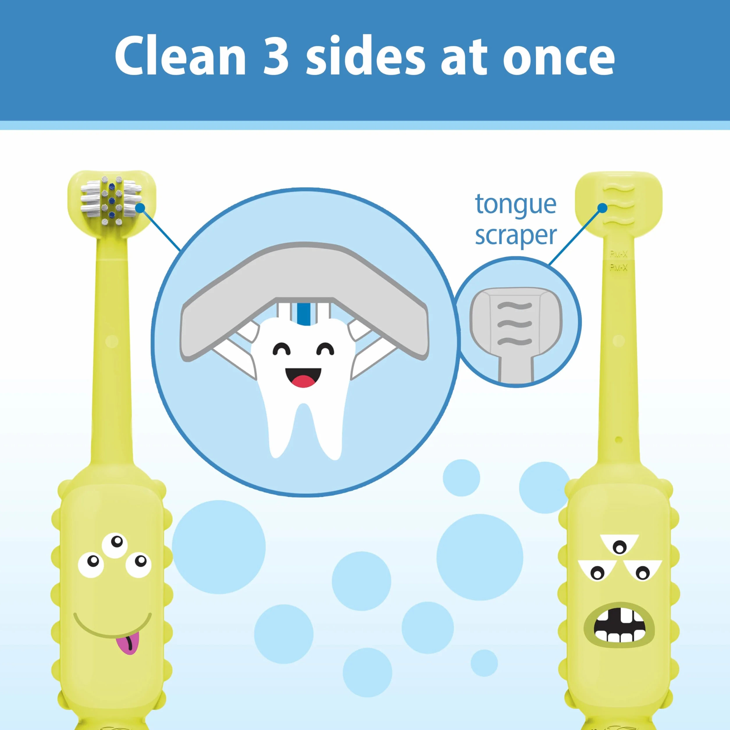 Dr Brown's ToothScrubber Toddler Monster Green