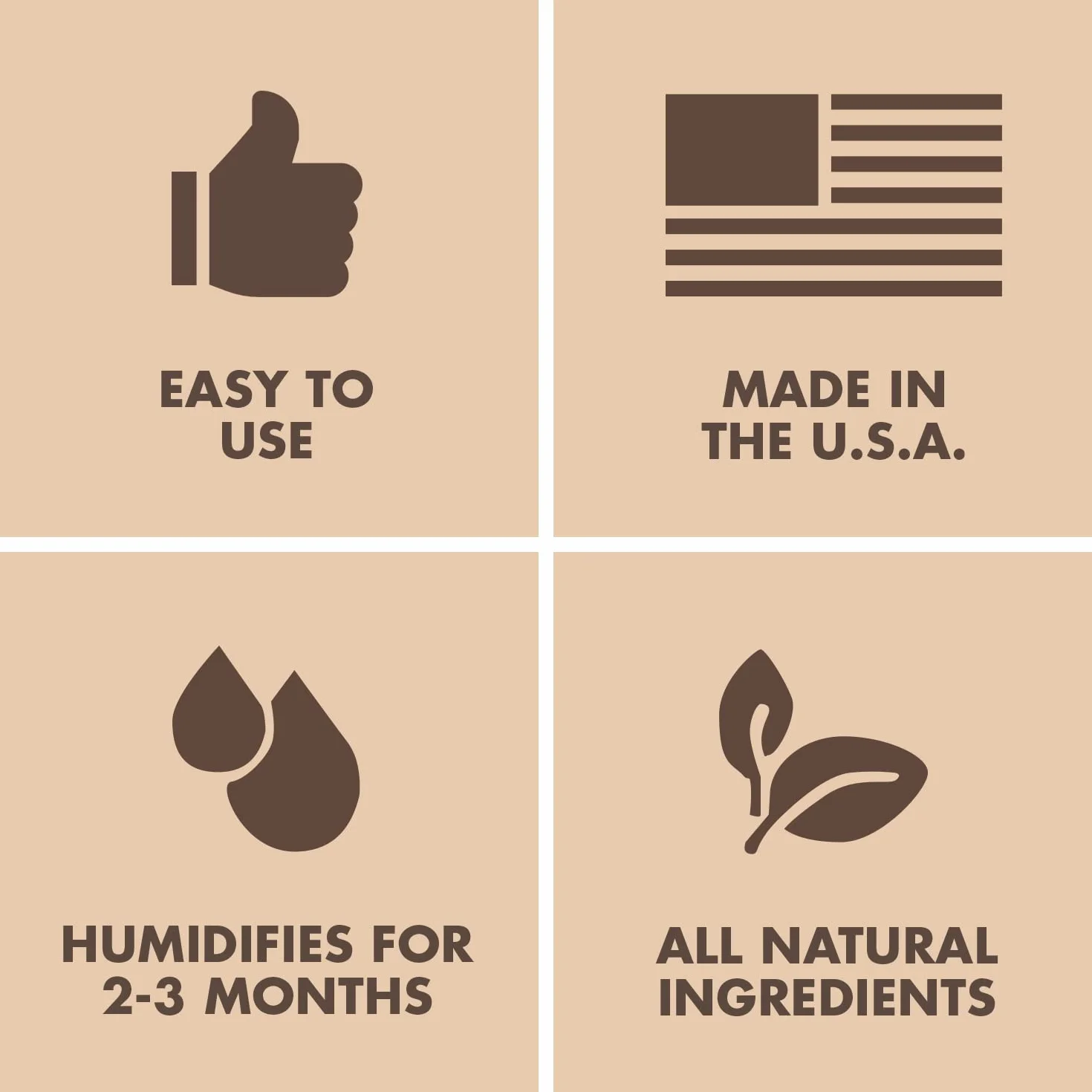Boveda Saszetki regulujące wilgotność, 60/67/70 g, 12 sztuk 65% RH (Cuban Cigars) Boveda Brown