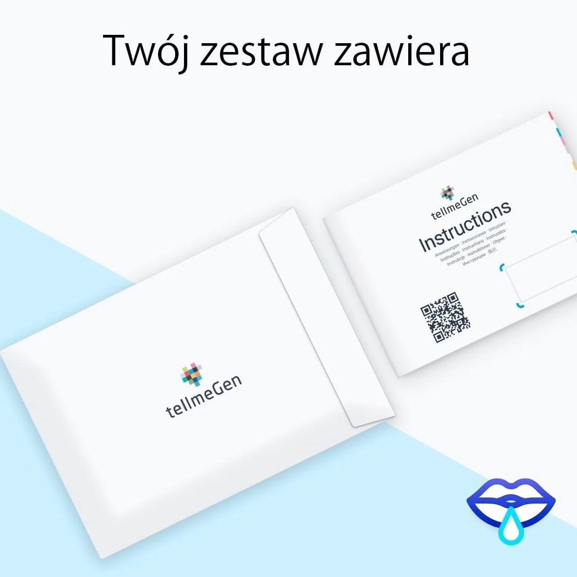 tellmeGen DNA Test Starter Pochodzenie Cechy Wellness 90 raportów