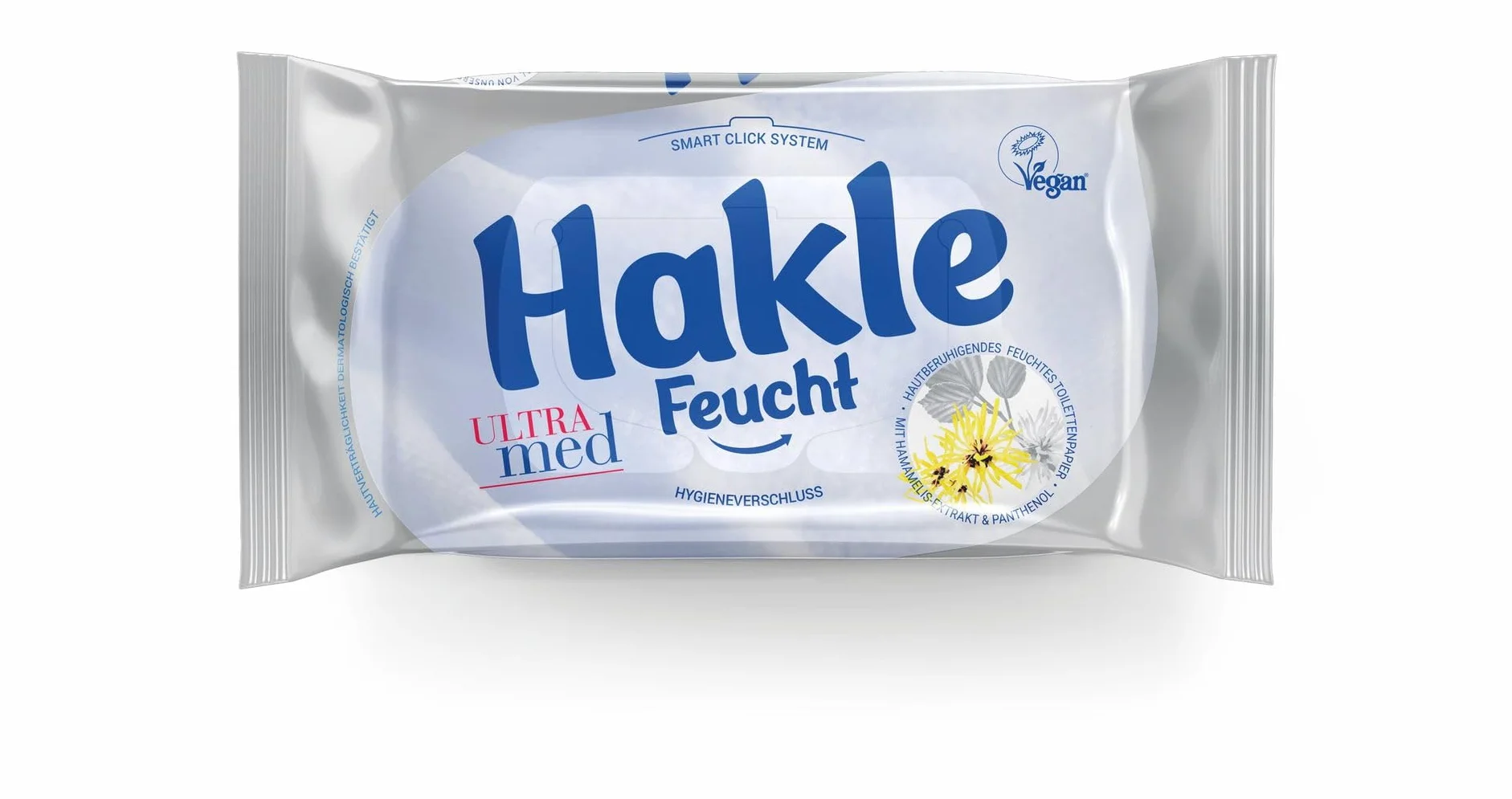 Hakle Wilgotny Papier Toaletowy Ultra Med 12 Sztuk 12 x 42 Arkuszy Pielęgnujący Szybko Rozpuszczalny w Wodzie