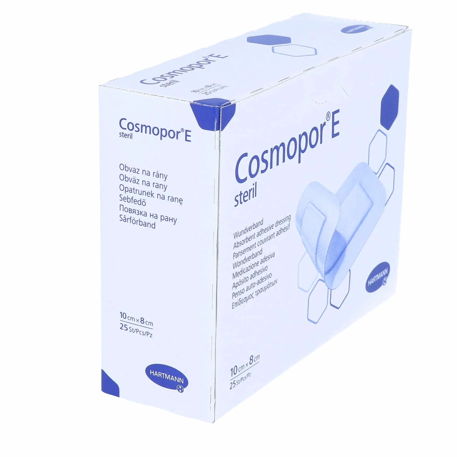 Opatrunek jałowy COSMOPOR E 10 x 8cm - 25 sztuk