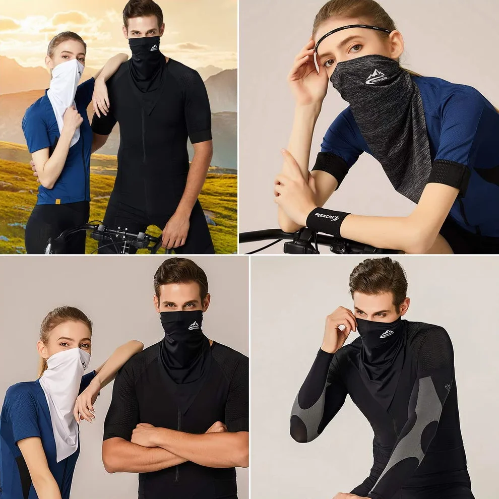 Wielofunkcyjny bezszwowy trójkątny ręcznik opaska na głowę szalik kominiarka maska magiczne nakrycie głowy bandana ocieplacz na szyję mężczyźni i kobiety