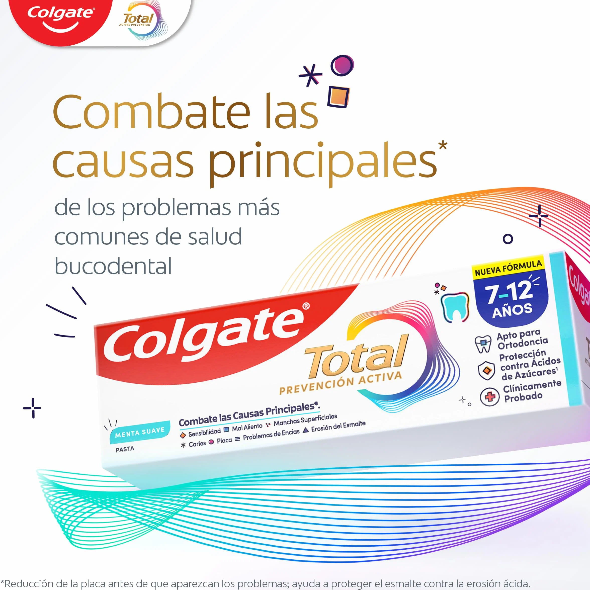 Colgate Total Junior Pasta do zębów dla dzieci, opakowanie 12 sztuk x 50 ml, pełna ochrona, pasta do zębów zawierająca fluor, ochrona przed próchnicą, składniki przeciwbakteryjne, produkt do