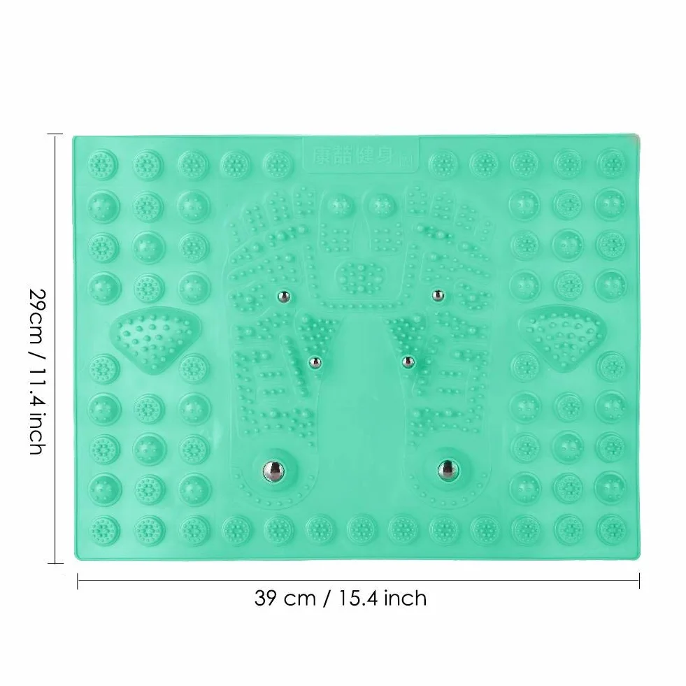 Semme Podkładka do masażu stóp Shiatsu akupresura refleksologia z magnesem zielony