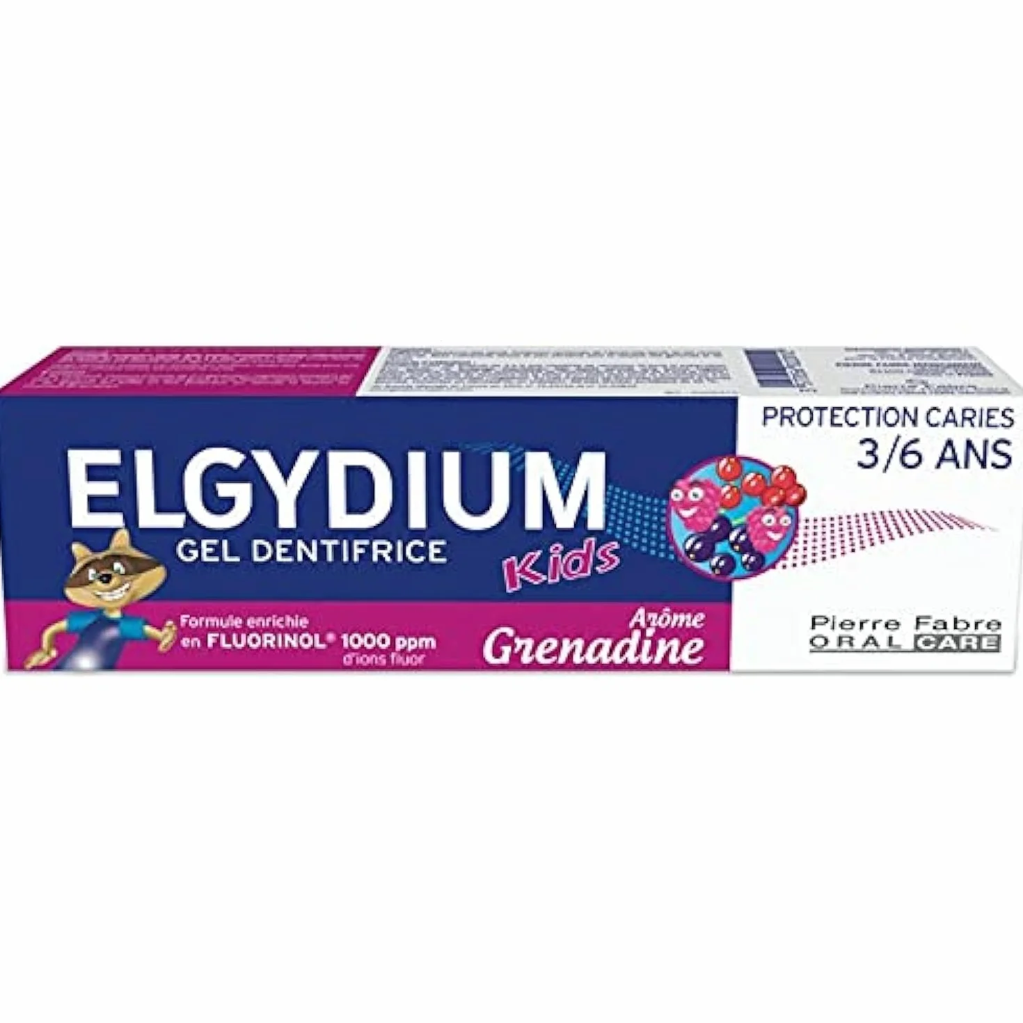 Elgydium Żel do zębów dla dzieci ochrona przed próchnicą 3/6 lat 50 ml - granat
