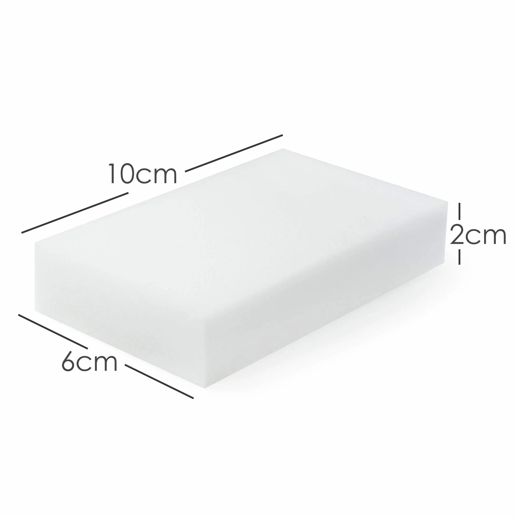 TRIXES 10 sztuk cudownych gąbek do czyszczenia, cudowna gumka do usuwania zabrudzeń, Eco, biała