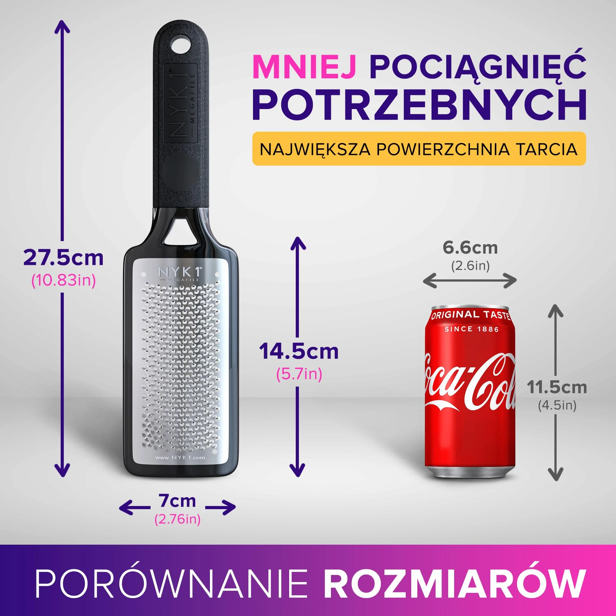 NYK1 MEGAFILE Pilniki Do Stóp Pedicure Skrobaczka Do Stóp Rozmiar XL