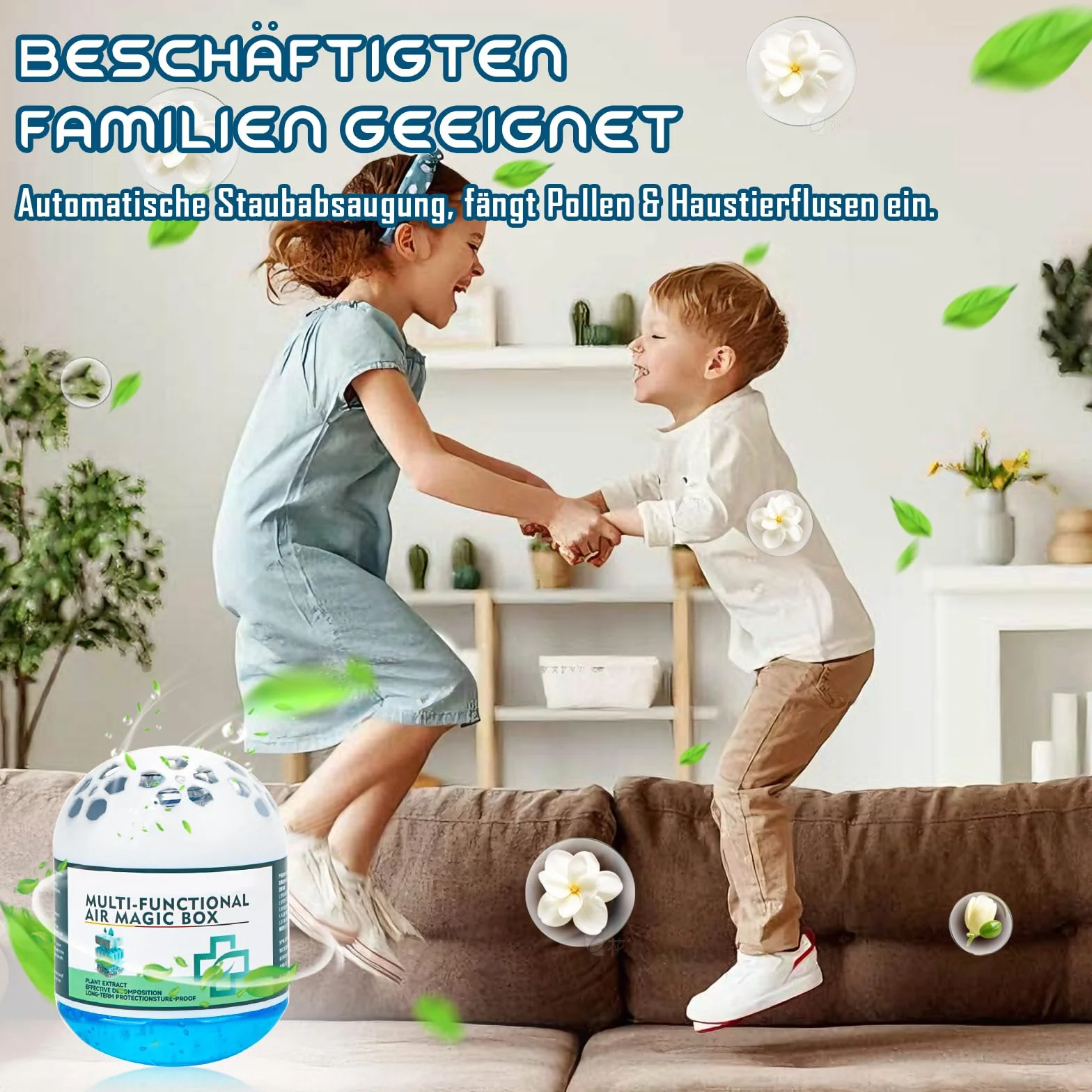 Magiczne pudełko do oczyszczania powietrza wewnątrz, wielofunkcyjne pudełko Magic Box Long-Lasting Air Purification Dust Removal Magic Box do pomieszczeń domowych i domu, 3 sztuki