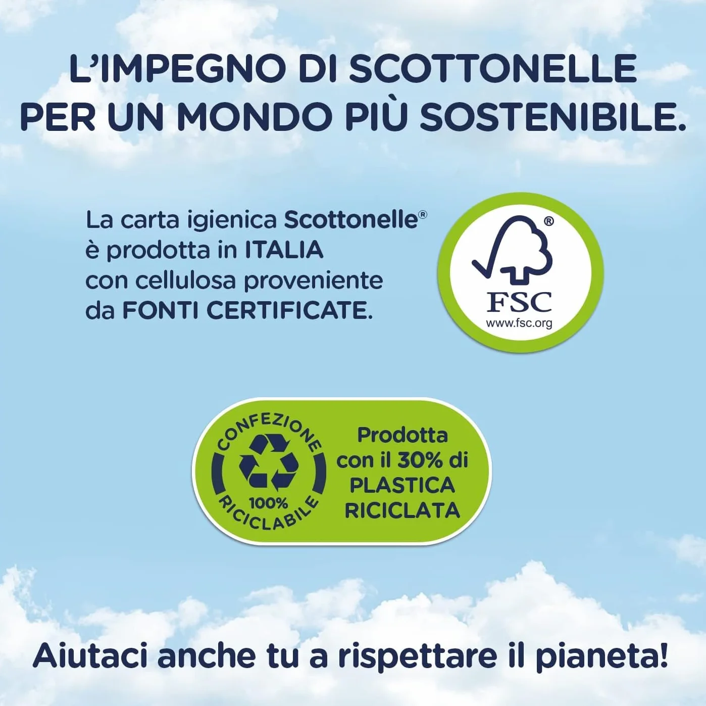 Scottonelle Miękki i pikowany papier toaletowy 48 szt