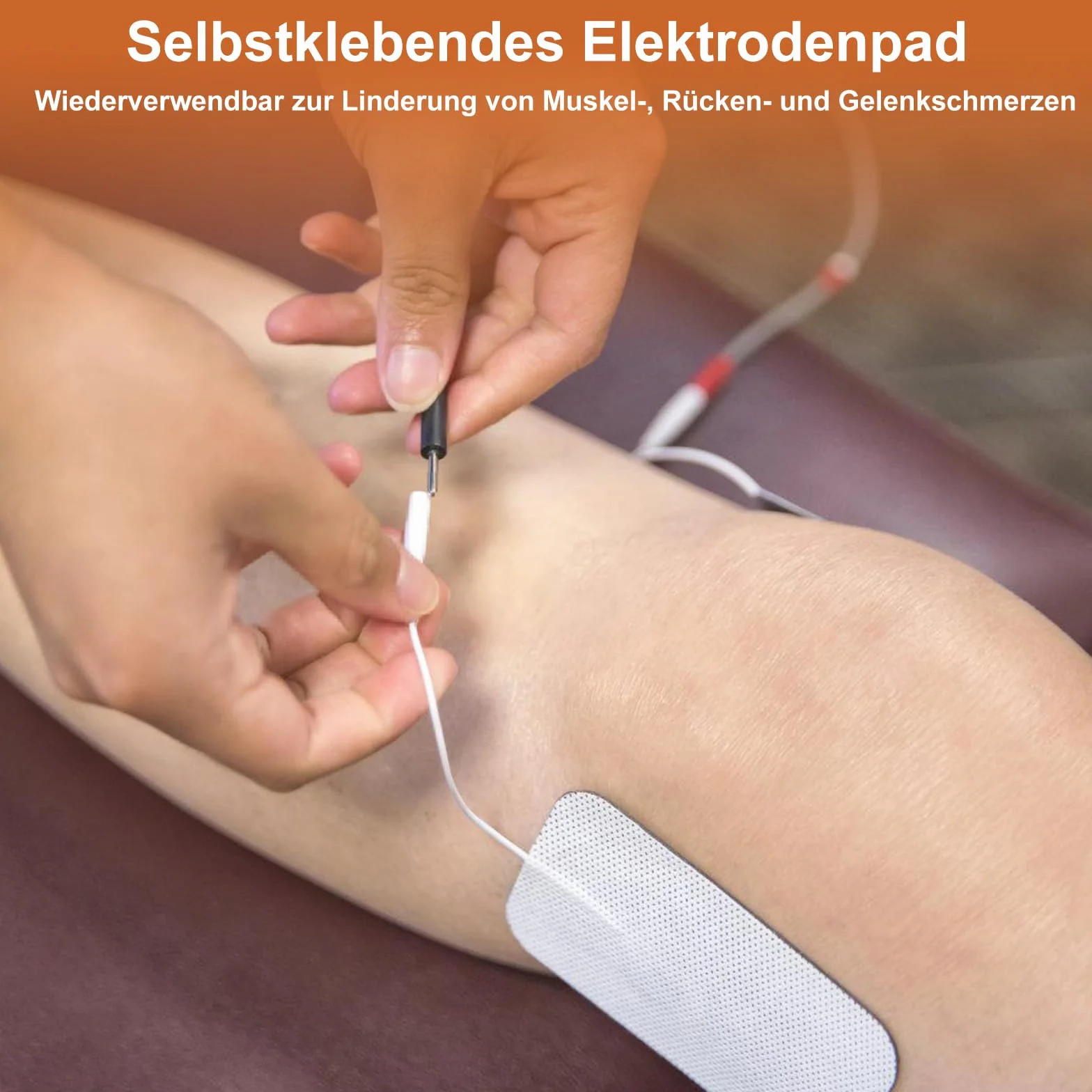 TENS podkładki elektrody do urządzeń, 30 sztuk, 9 x 5 cm, samoprzylepne podkładki do urządzeń TENS EMS, wielokrotnego użytku, do łagodzenia bólu mięśni, pleców i stawów, kompatybilne z większością