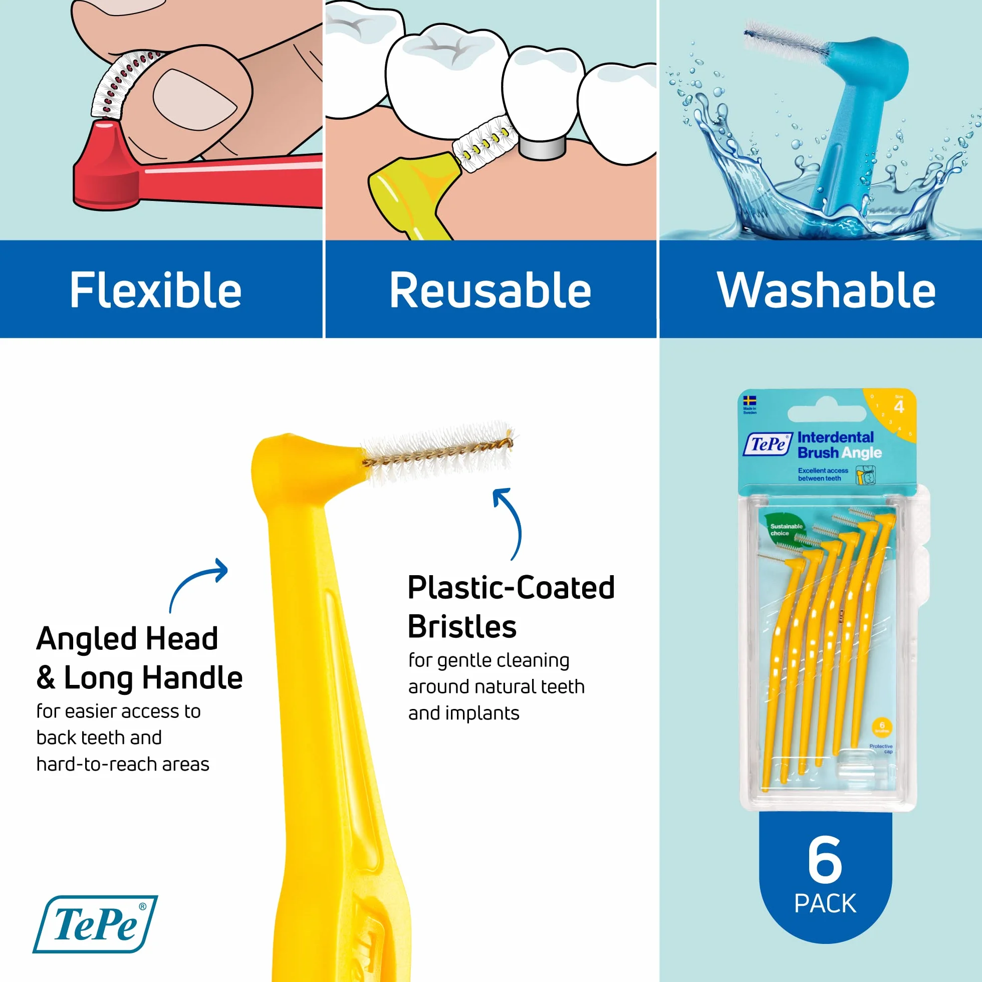 TEPE KĄT ŻÓŁTY BLISTER, 6 szt
