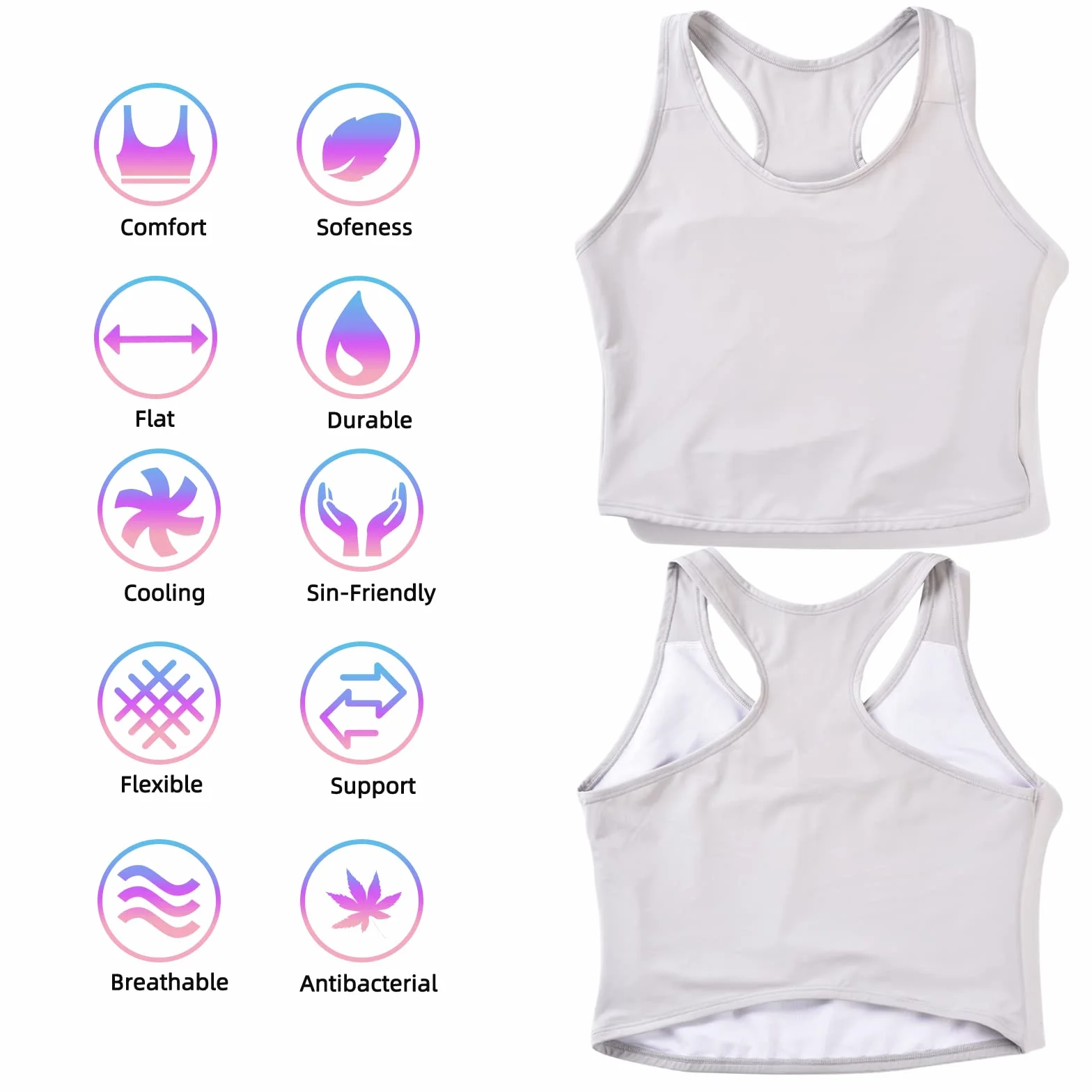 XUJI TombBoy Breast Spoiwo Do Transgender Ladies Chest Binder FTM Y w kształcie