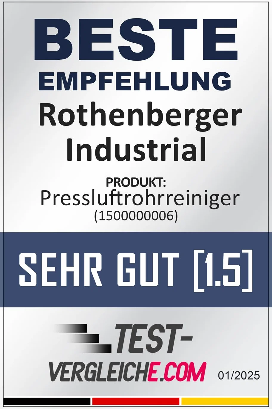 Rothenberger Industrial Środek do Czyszczenia Rur Sprężonym Powietrzem, Czarny/Czerwony