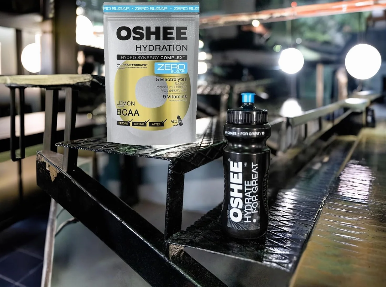 OSHEE Hydration Zero Sugar proszek Lemon BCAA 630 g