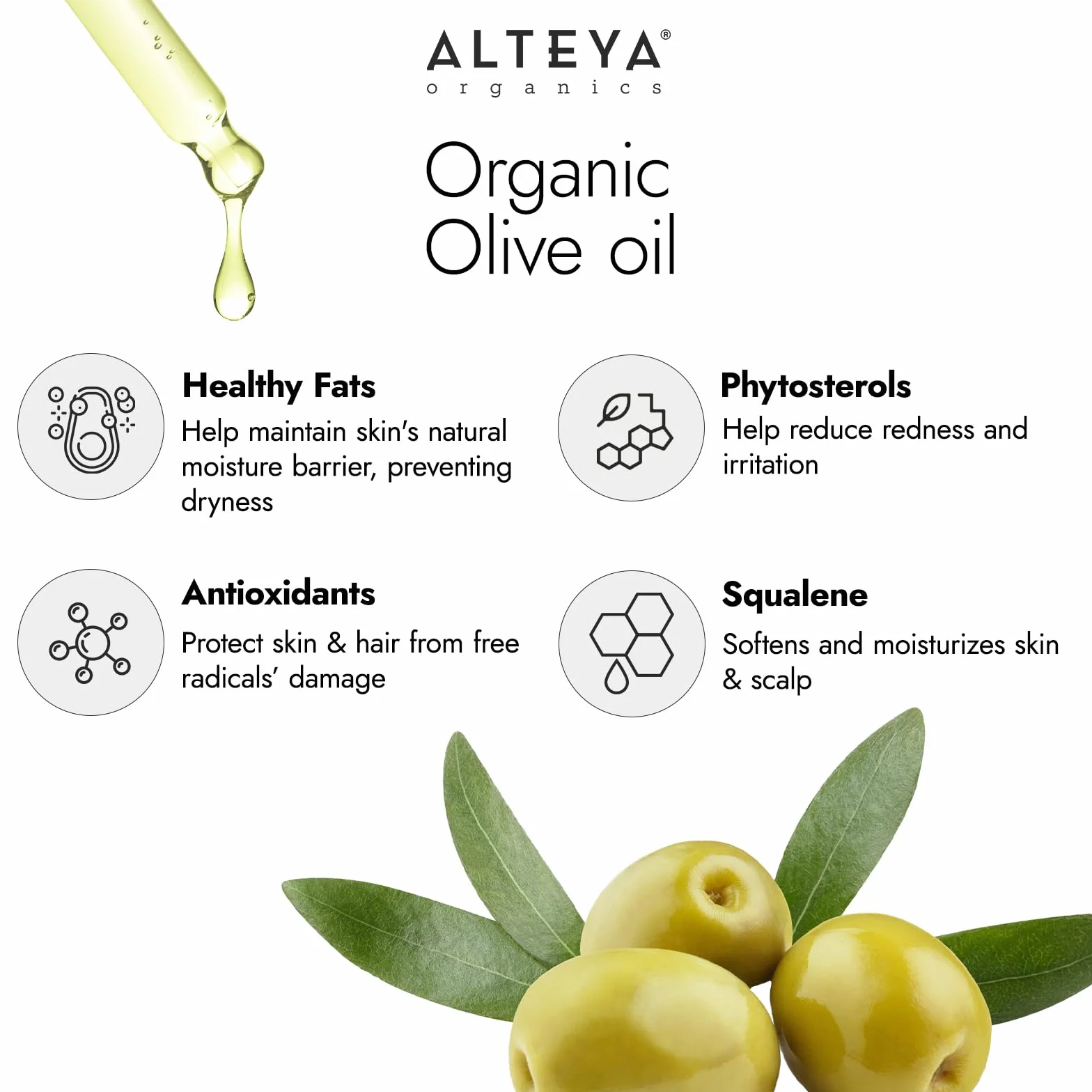 Alteya Bio oliwa z oliwek 100 ml – 100% certyfikowana przez USDA czysty naturalny olej nośny – odżywcze i nawilżające pielęgnacja skóry premium o jakości terapeutycznej