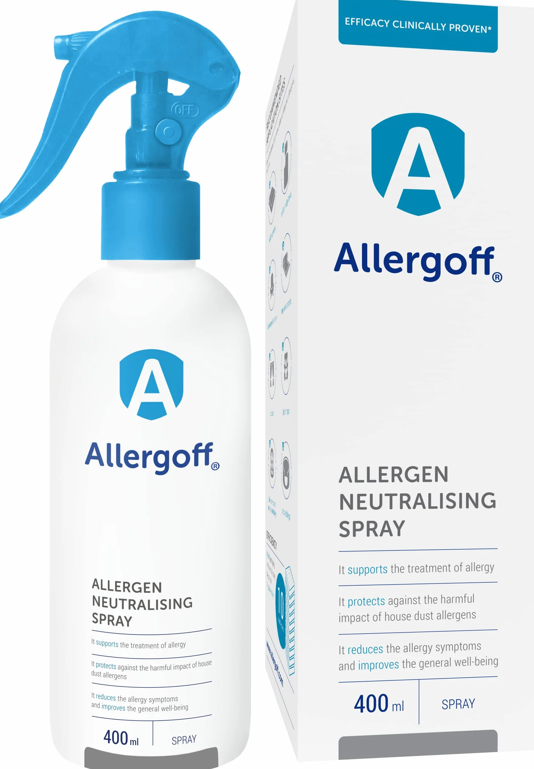 Allergoff spray na roztocza do materacy i tekstyliów - kontrola alergenów