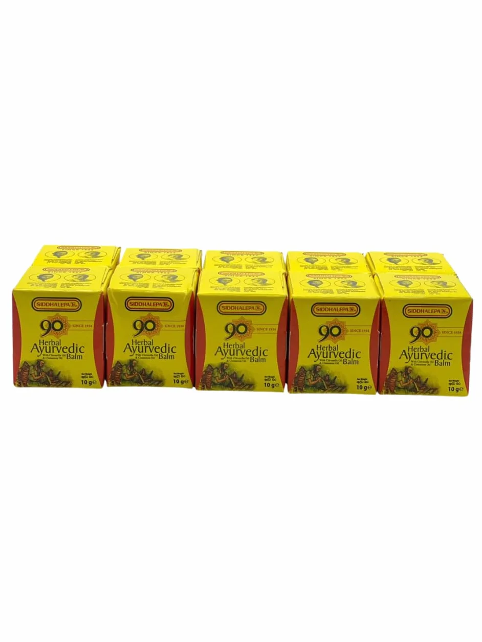 Siddhalepa Ayurvedic ziołowy balsam 10 g x 10 szt.