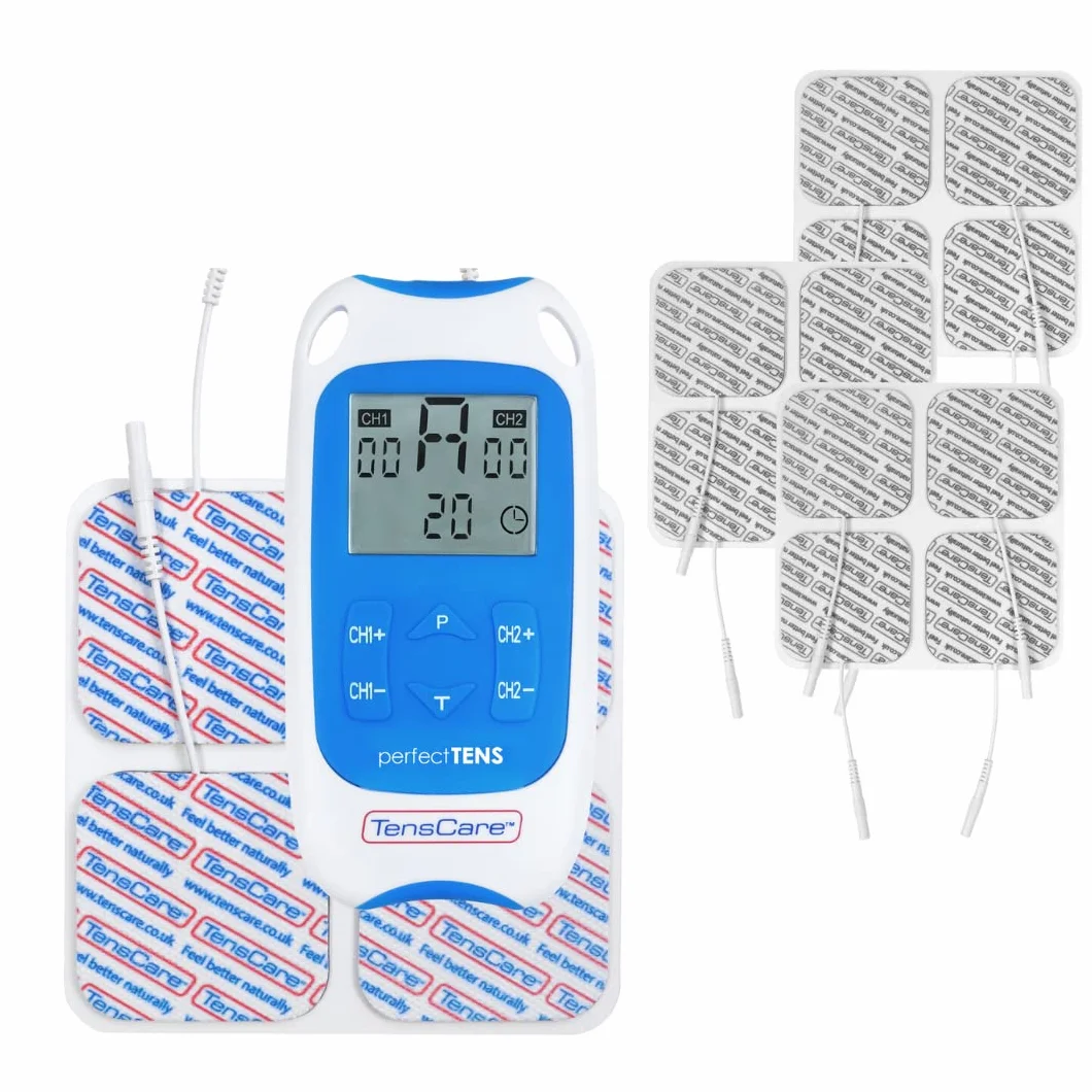 TensCare - Perfect TENS, aparat łagodzący ból + 12 elektrod 50 x 50 mm