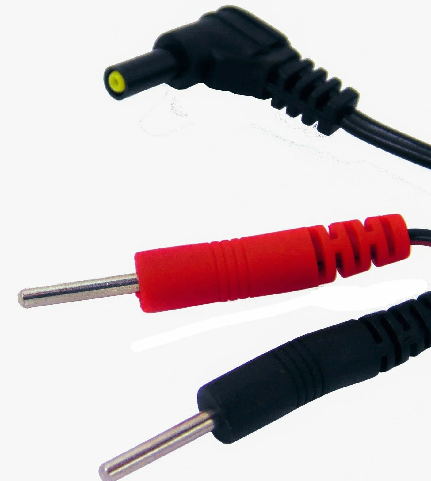 Healthcare World Przewody TENS 2,35 mm 2 szt. Kable żeńskie z pinem 2 mm do elektrod TENS stymulacji mięśni długość 150 cm