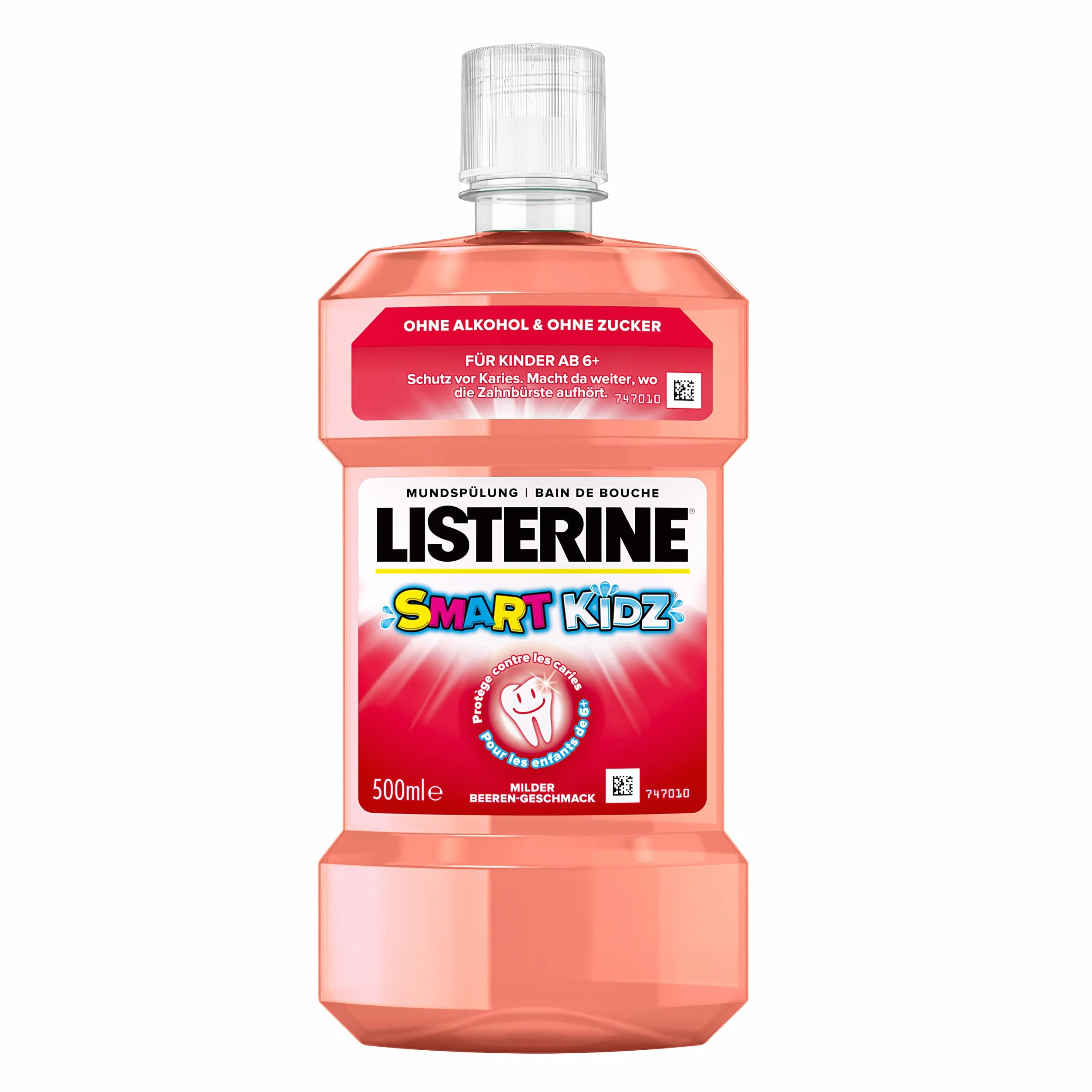 Listerine Smart Kidz Mild Berry Płyn do Płukania Jamy Ustnej, 500 ml