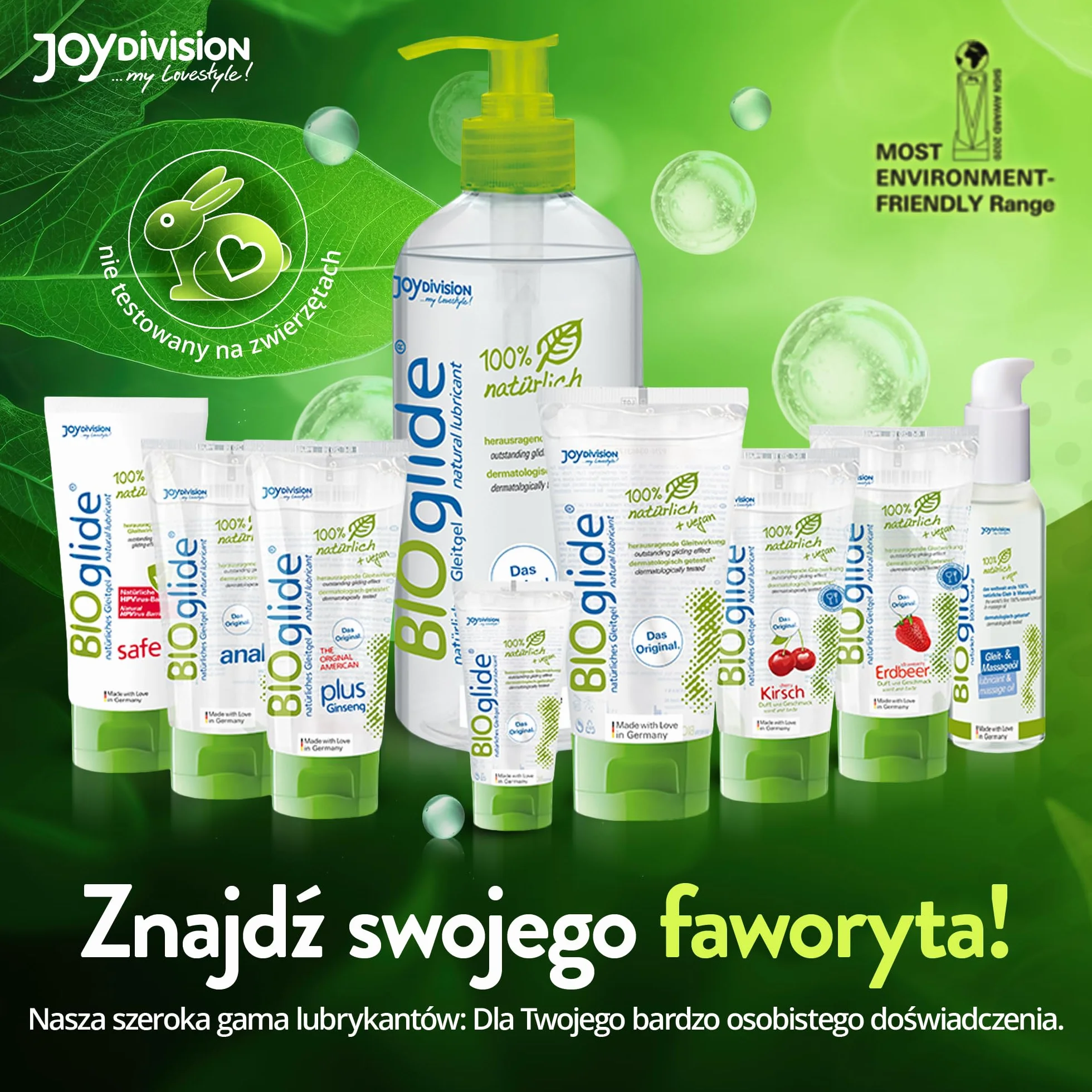 JOYDIVISION Oryginalny BIOglide lubrykant neutralny 500ml I 100% naturalny wegański lubrykant na bazie wody I Bio lubrykant odpowiedni dla prezerwatyw lateksowych I Lubrykacja na bazie wody