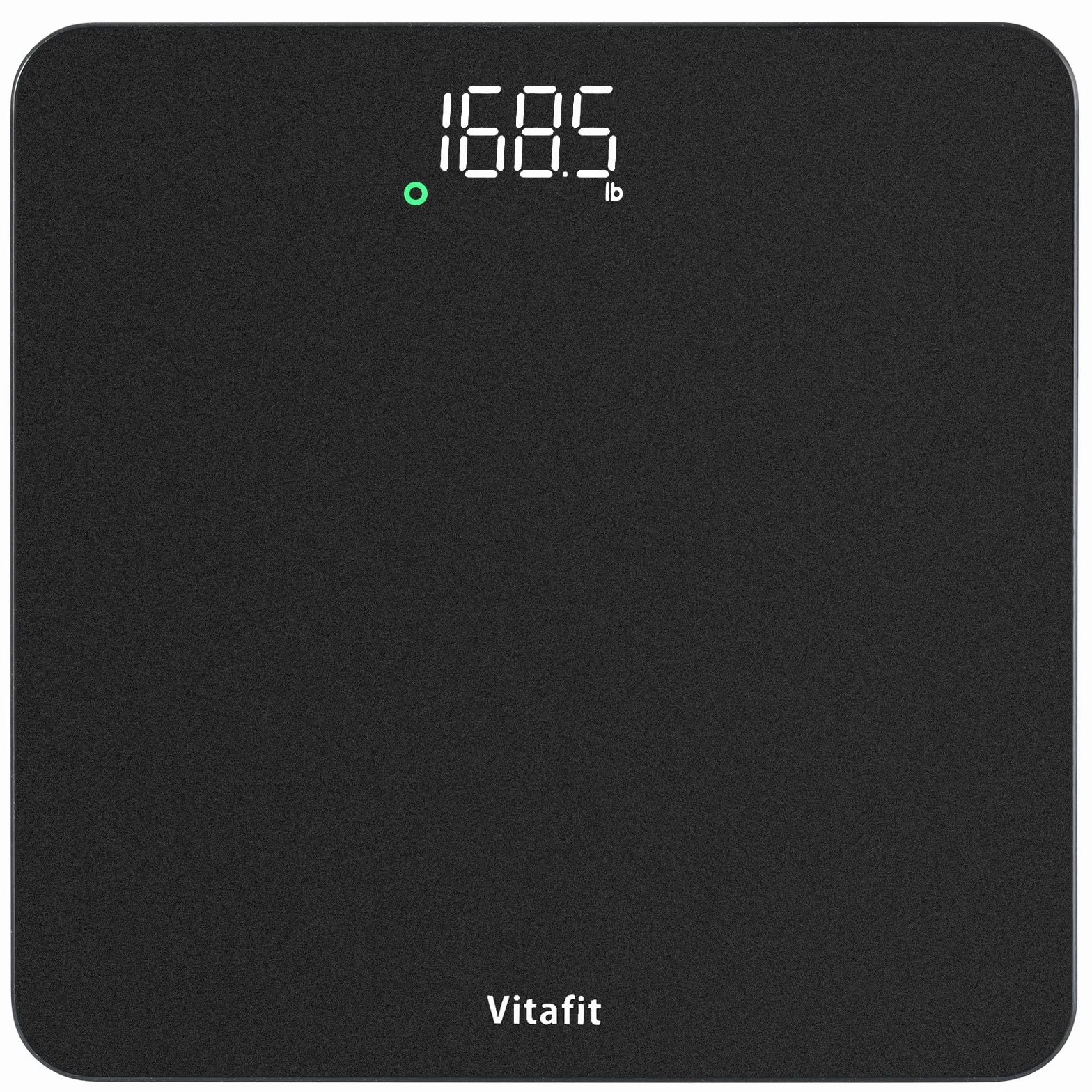 Vitafit Waga Cyfrowa, Wysoka Dokładność 0,05kg przez Nasze Profesjonalna Waga Fabryka Od 2001, Waga Cyfrowa do Ciala LED Step-on, 3 Baterie AAA W Zestawie, 182kg, Spray Srebrno-Czarny