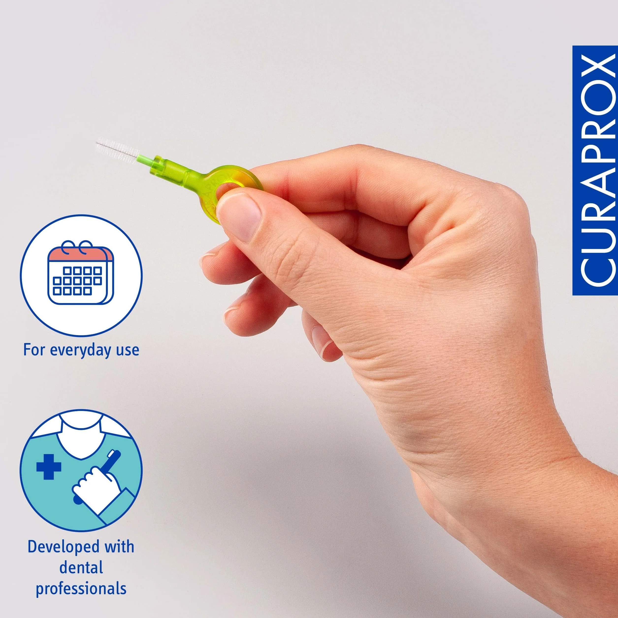 Curaprox CPS 011 Prime-ISO Interdental Brush Wkłady Rozmiar 3, Zielony, Ultra-Fine, 8-Pack