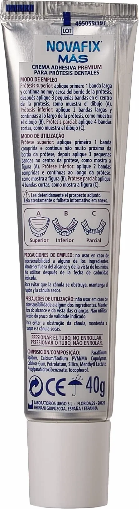 Novafix Mas Sin Sabor 40G