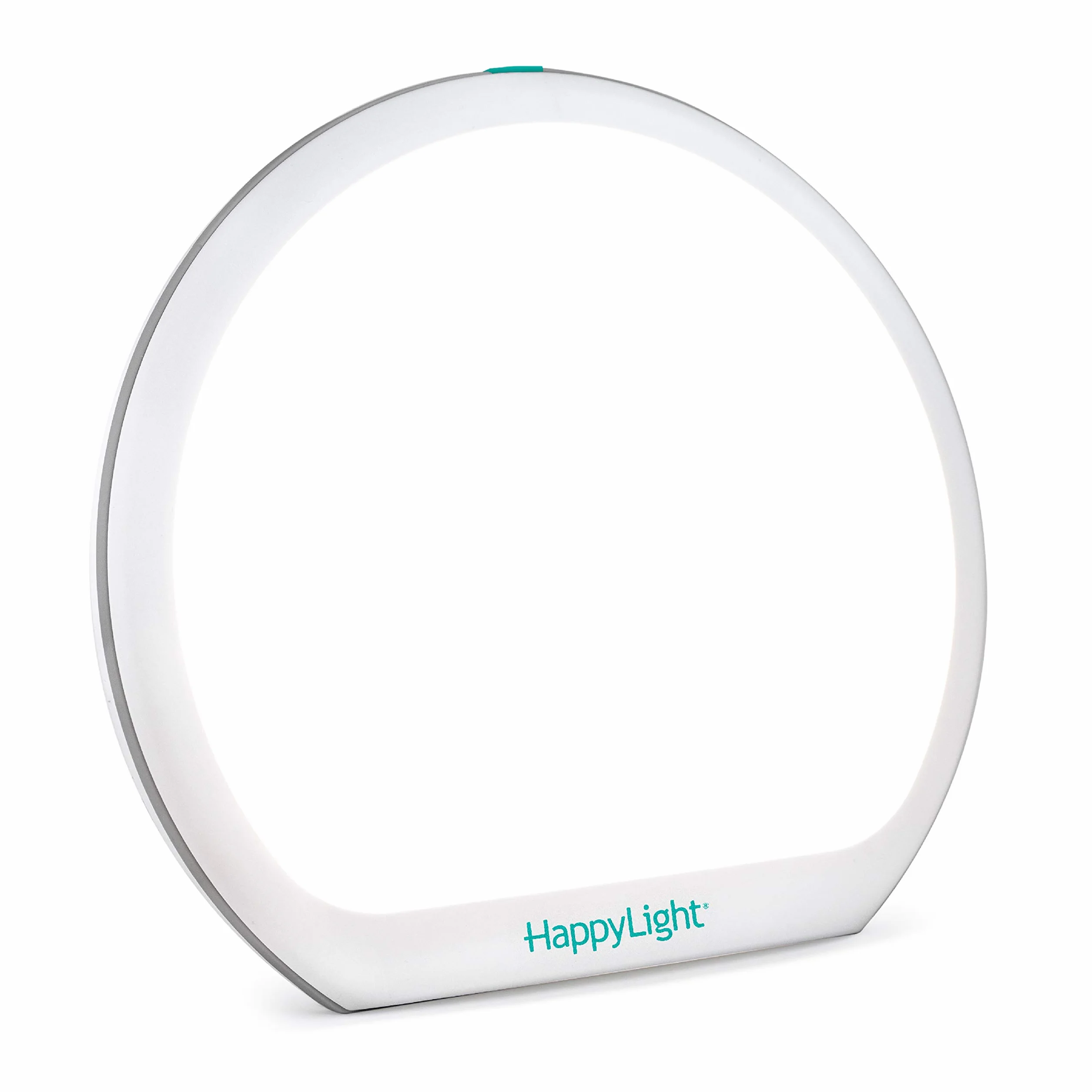Verilux® HappyLight Alba - nowa okrągła lampa terapeutyczna LED bez UV, jasne białe światło o jasności 10 000 luksów, regulowana jasność, kolor i minutnik