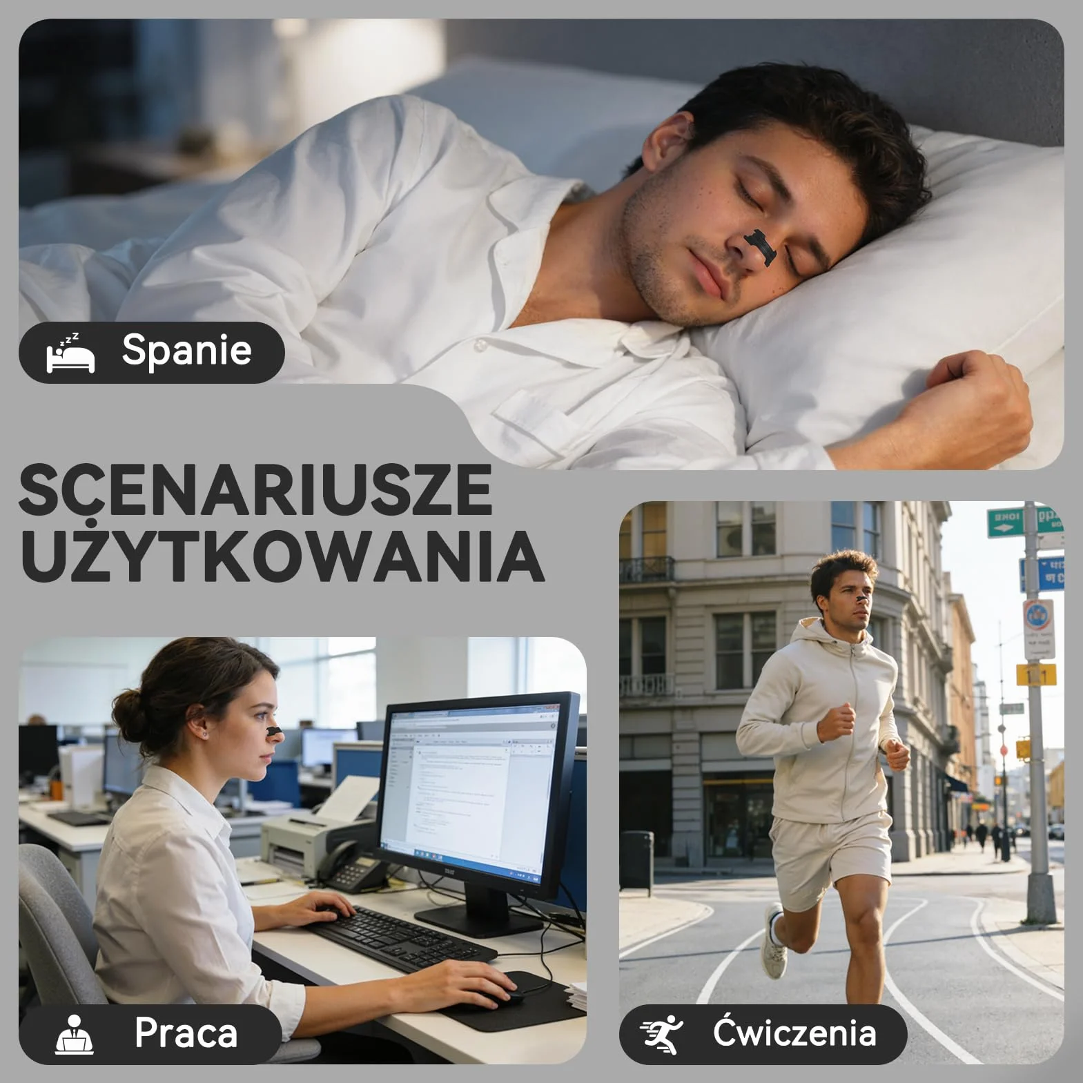 50szt Paski do nosa, Extra Strength Paski do nosa, aby zatrzymać chrapanie i złagodzić przekrwienie błony śluzowej nosa, Anti Snore Paski do nosa, aby pomóc oddychać dla lepszego snu w nocy
