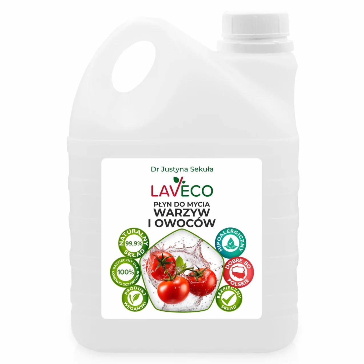 Naturalny płyn do mycia warzyw i owoców - 2 l