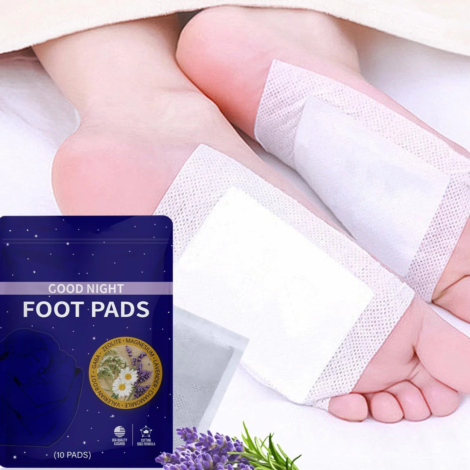 Głęboko oczyszczające plastry stopy 10 par naturalna kontrola zapachu nocne naklejki