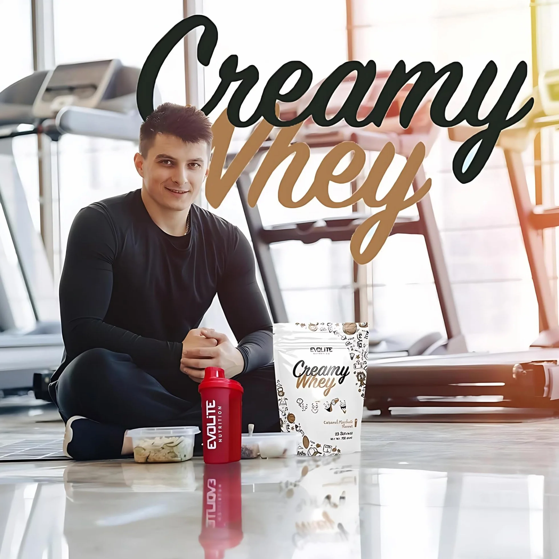 Evolite Whey Protein Powder 700 g - Serwatka z maślanką - 23 g białka