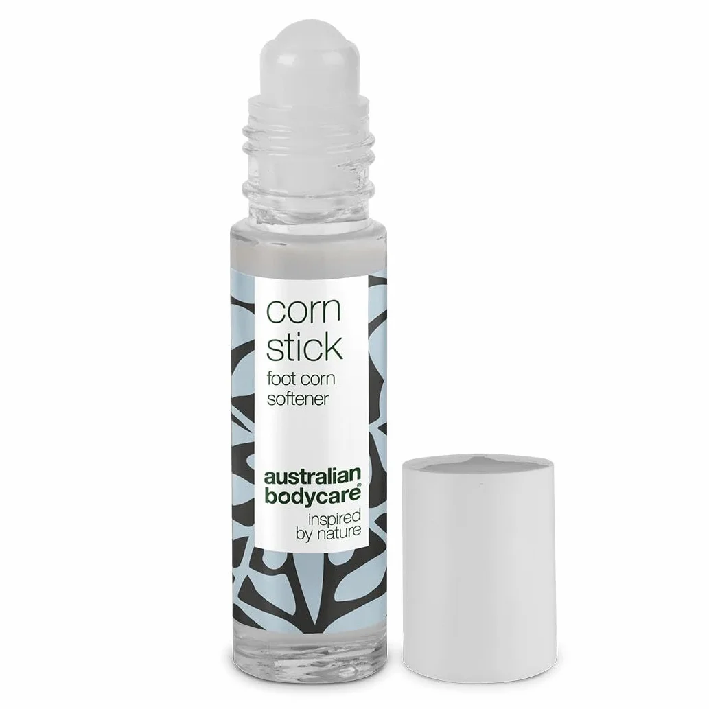 Australian Bodycare Corn Stick, 9ml | Roll-on ze składnikami zmiękczającymi i odżywczymi | Pielęgnacja stóp i odcisków | Zawiera 100% Olejek z Drzewa Herbacianego