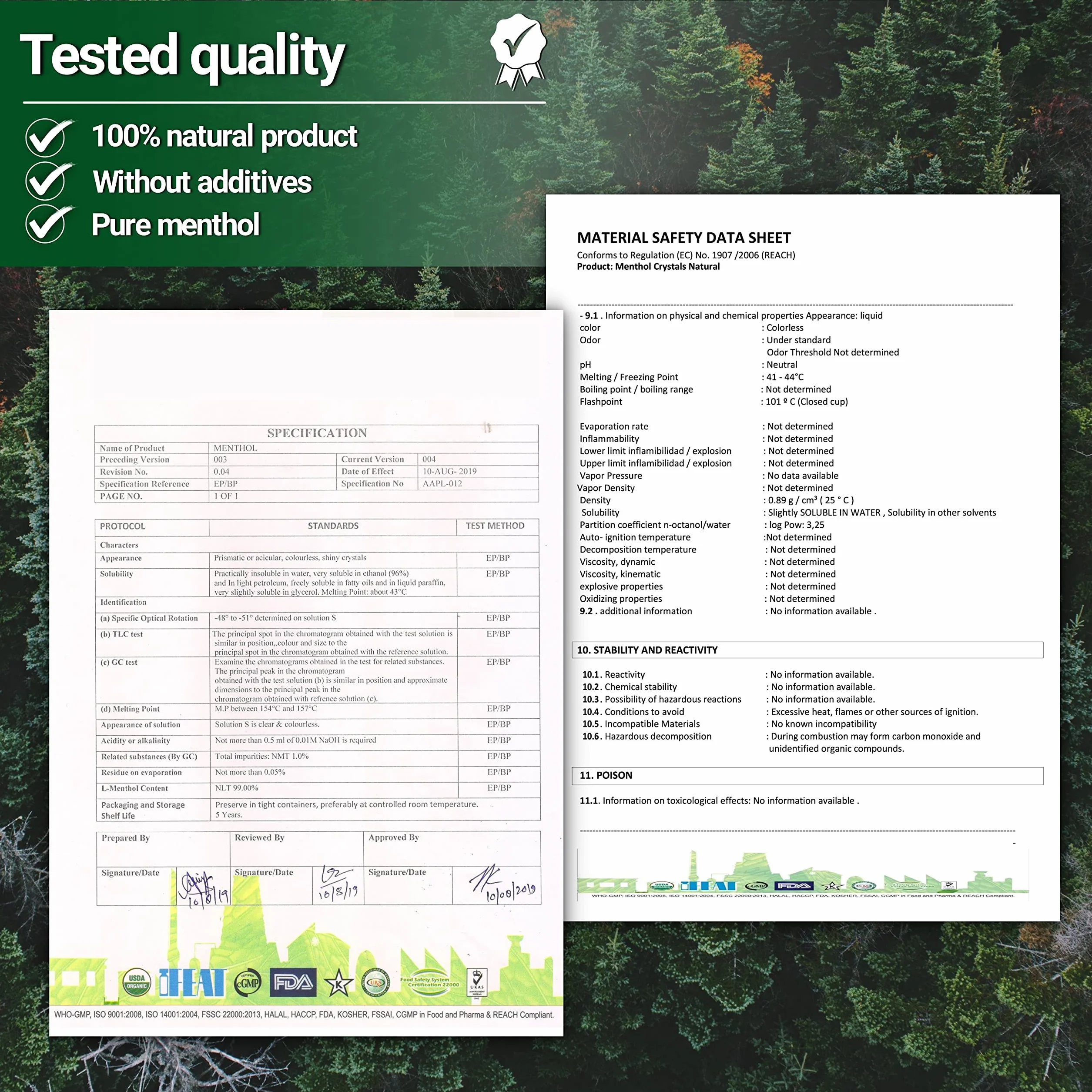 NORDHOLZ® Menthol Crystals 50 g do sauny 100% olejek miętowy