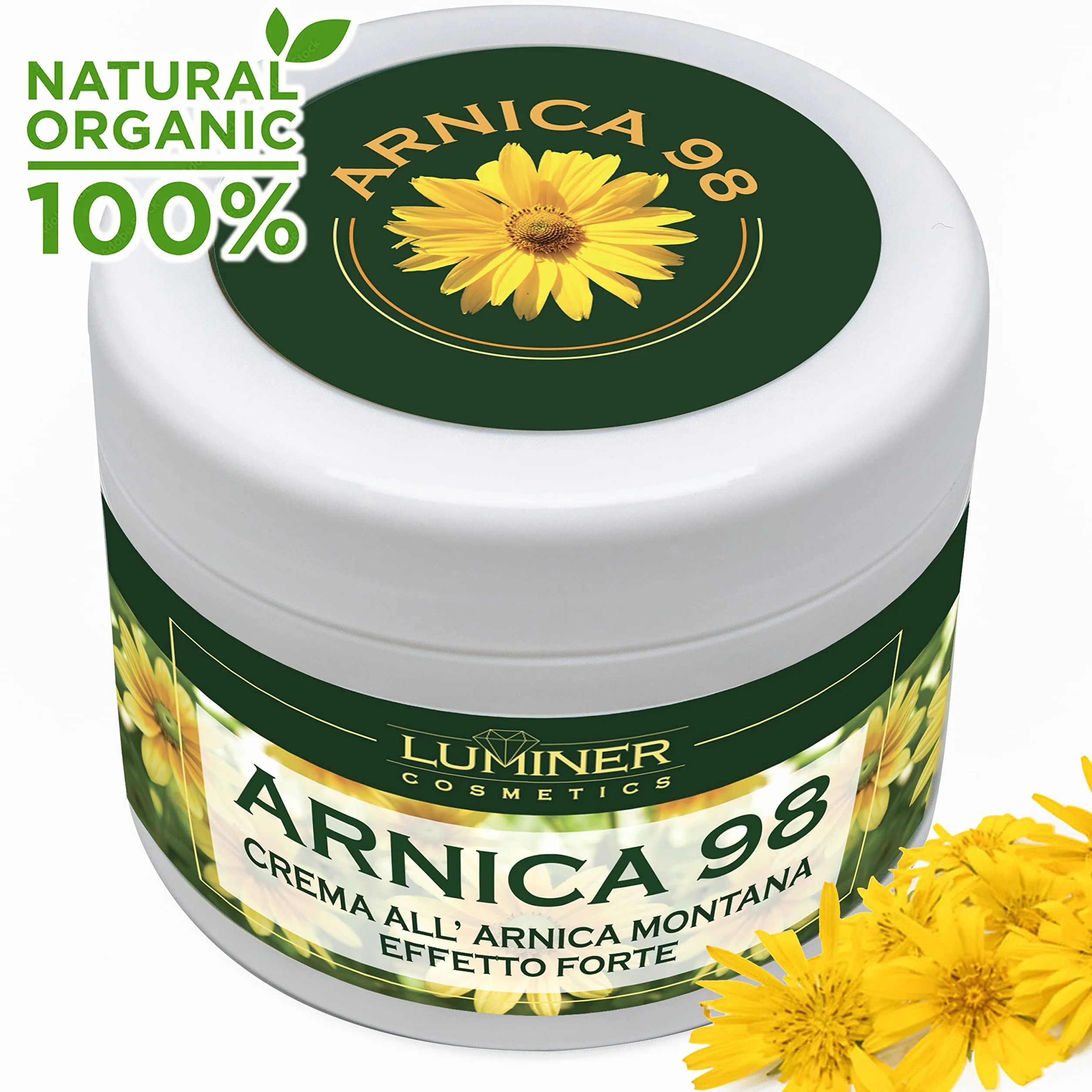 Arnika dla koni 200 ml LUMINER, silna arnica żelowa 98 do masażu, silny krem arnikowy Montana i mocny diabelski pazur, naturalna formuła skoncentrowana intensywnie działająca wyprodukowana we Włoszech