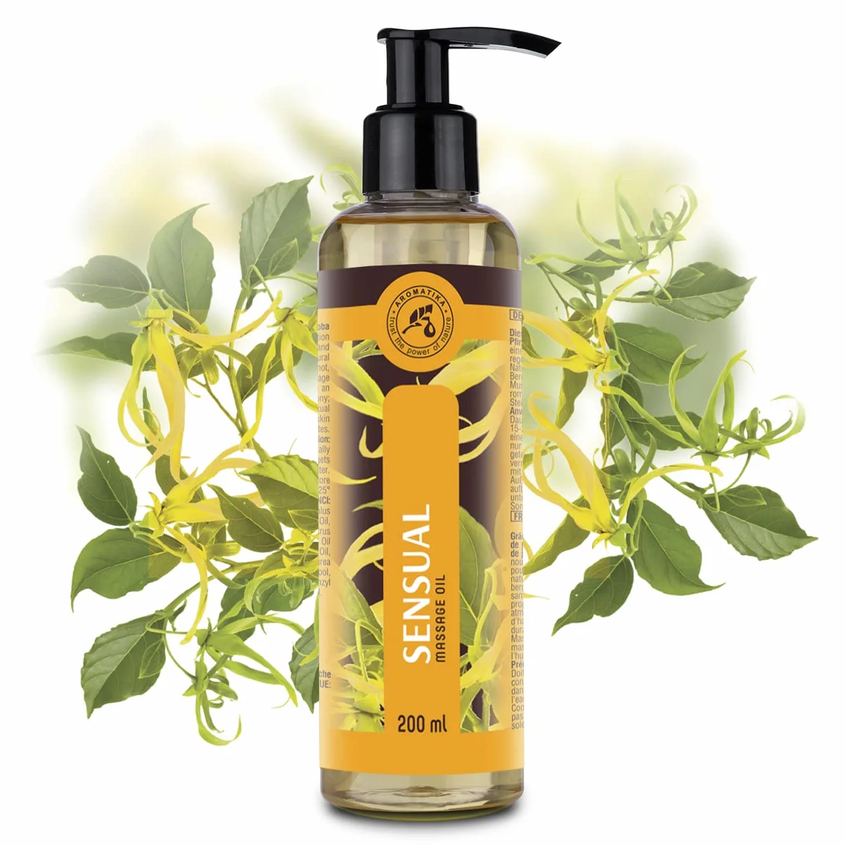 Zmysłowy Olejek do Masażu - 200 ml - Olejki Eteryczne- Migdały - Ylang Ylang - Drzewo Sandałowe - Grejpfrut - z Jojoba - Olejek do Masażu - Olejek do Ciała dla Niego i dla Niej - Romantyczny Prezent