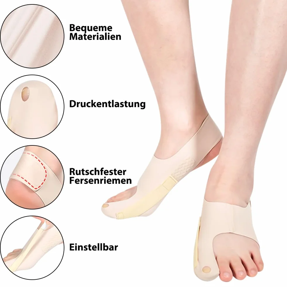 Korekta haluksów, 1 para, separator palców, poduszka na paluch, skarpety Valgus