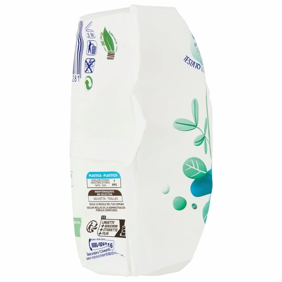 Fria Baby Sensation czysta woda Chusteczki do zmiany pieluch, formuła z 98% oczyszczoną wodą o działaniu oczyszczającym skórę, testowane dermatologicznie, 70 chusteczek